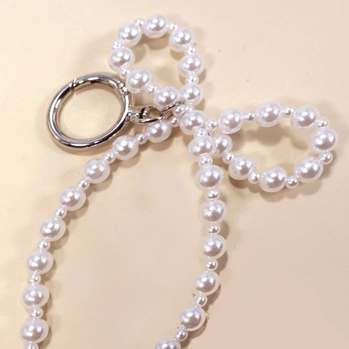 Pearl Coquette Bow Keychain Bag Charm