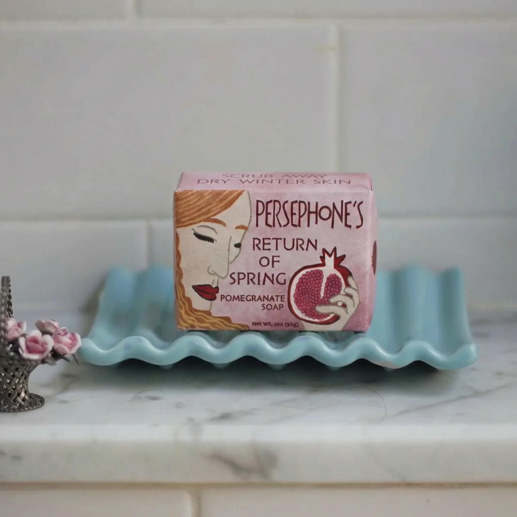 Persephone’s Return of Spring Mini Bar Soap | Pomegranate Exfoliating Soap - Image 6