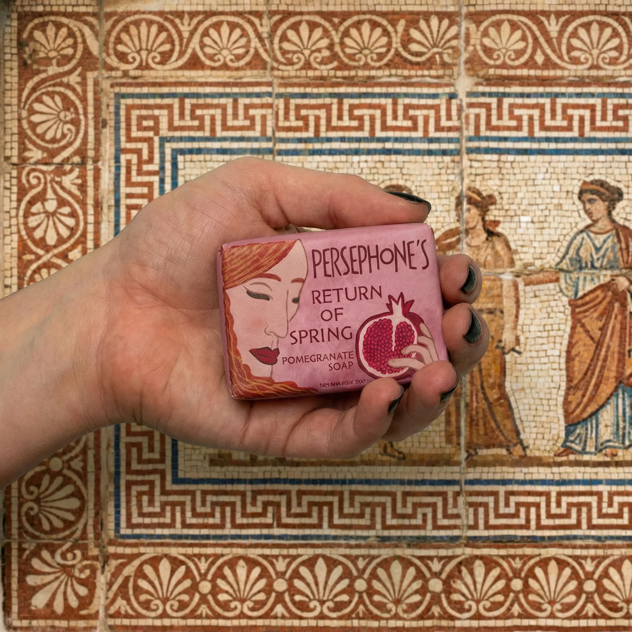 Persephone’s Return of Spring Mini Bar Soap | Pomegranate Exfoliating Soap - Image 8