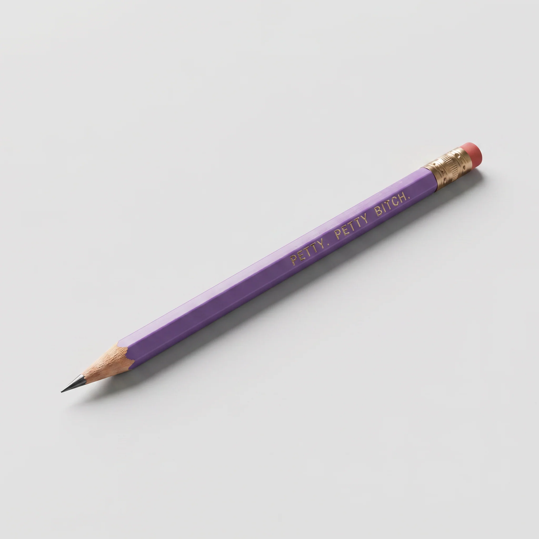 Petty, Petty Bitch Pencil Set in Lilac | Set of 5 Funny Sweary Profanity Pencils - Image 4