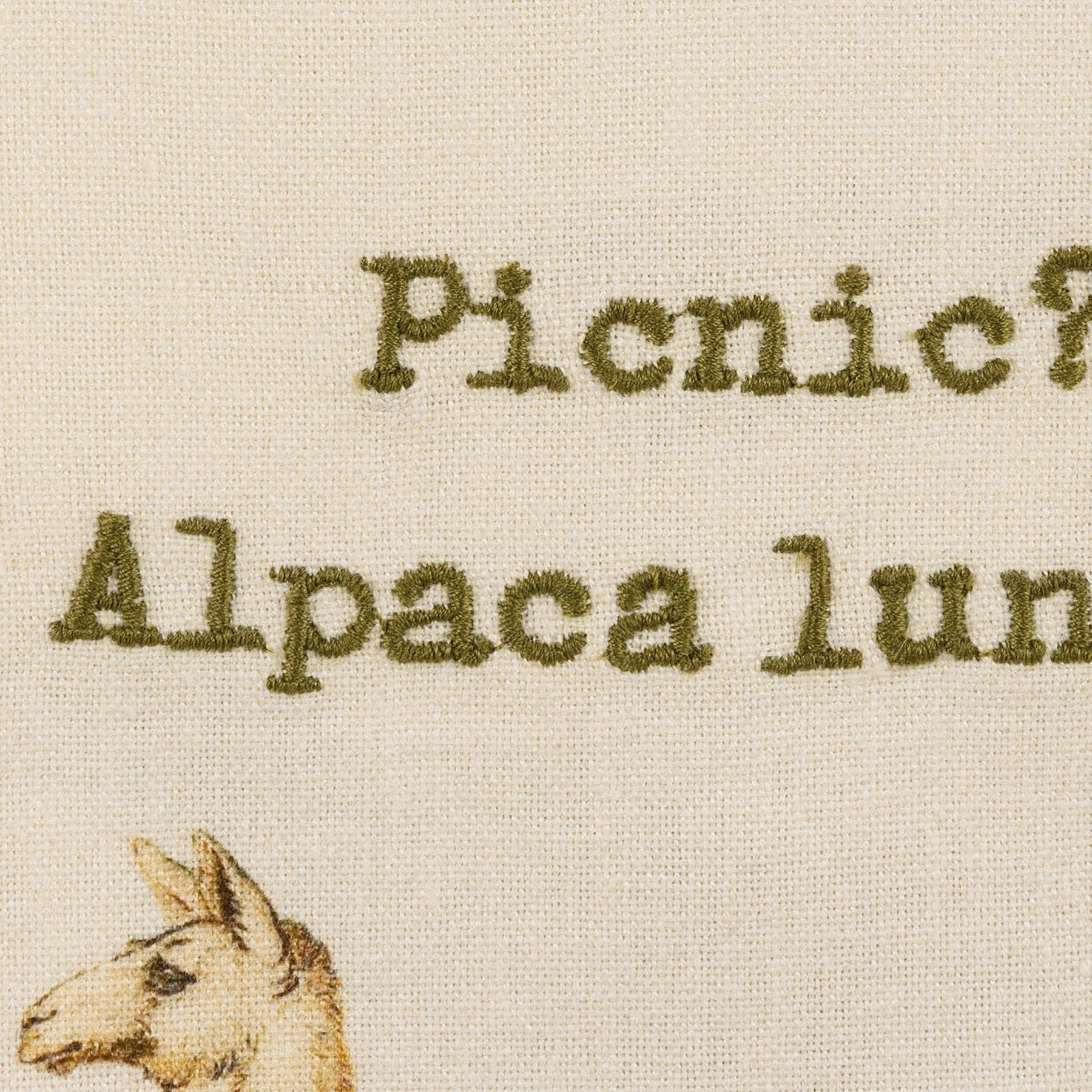Picnic? Alpaca Our Lunch Dish Cloth Towel | 8" x 28" - Image 5