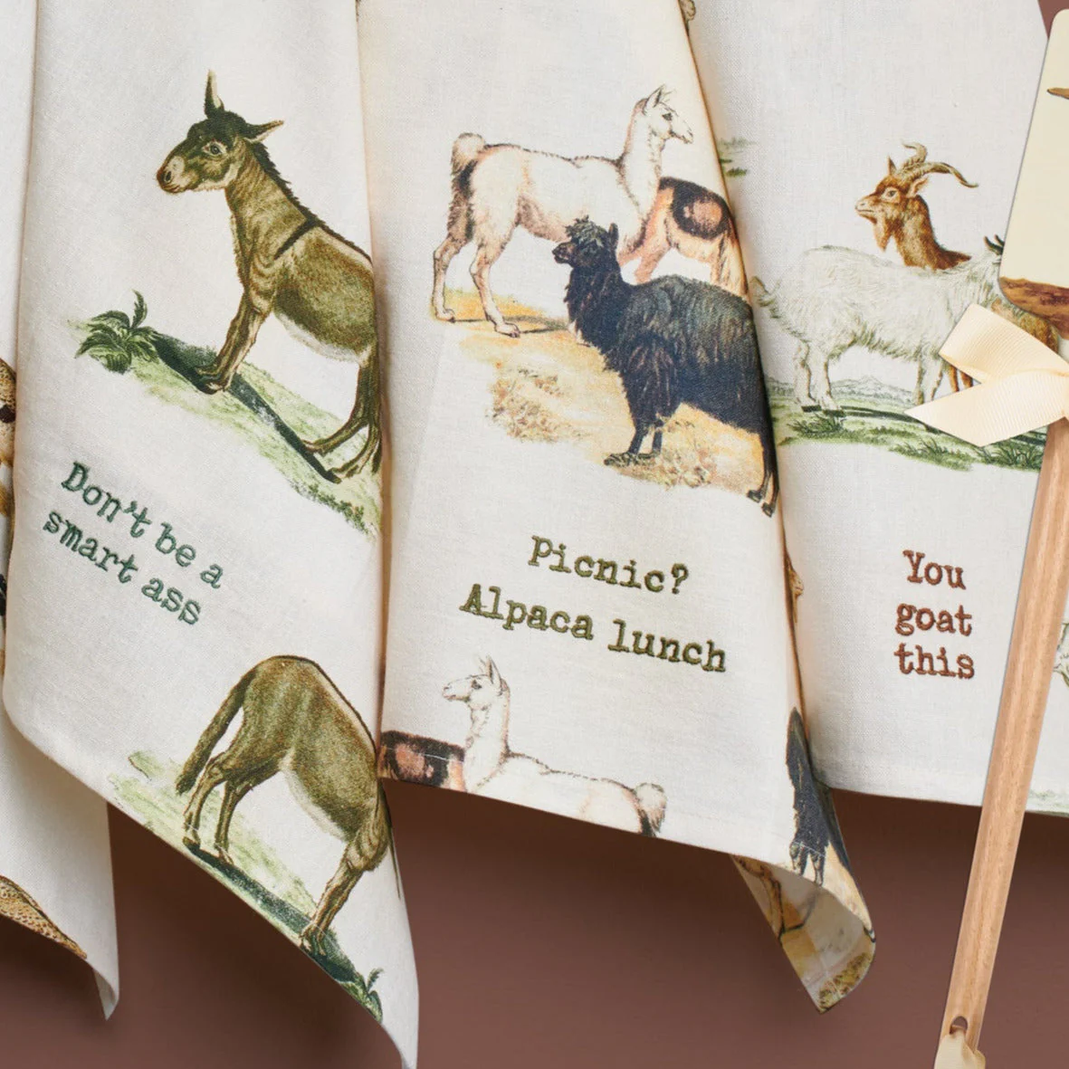Picnic? Alpaca Our Lunch Dish Cloth Towel | 8" x 28" - Image 6