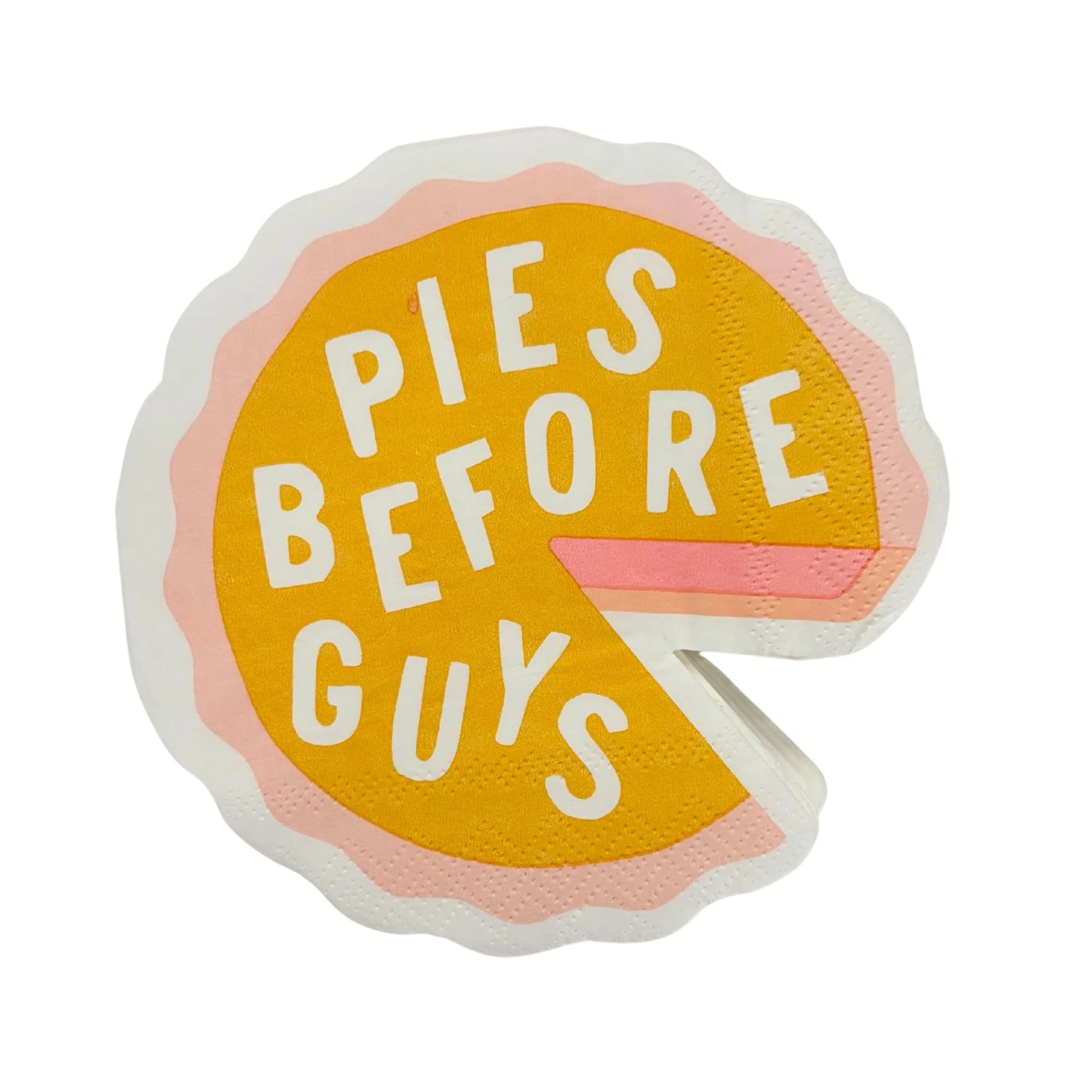 Pies Before Guys Die-Cut Party/Beverage/Cocktail Napkins - Image 3