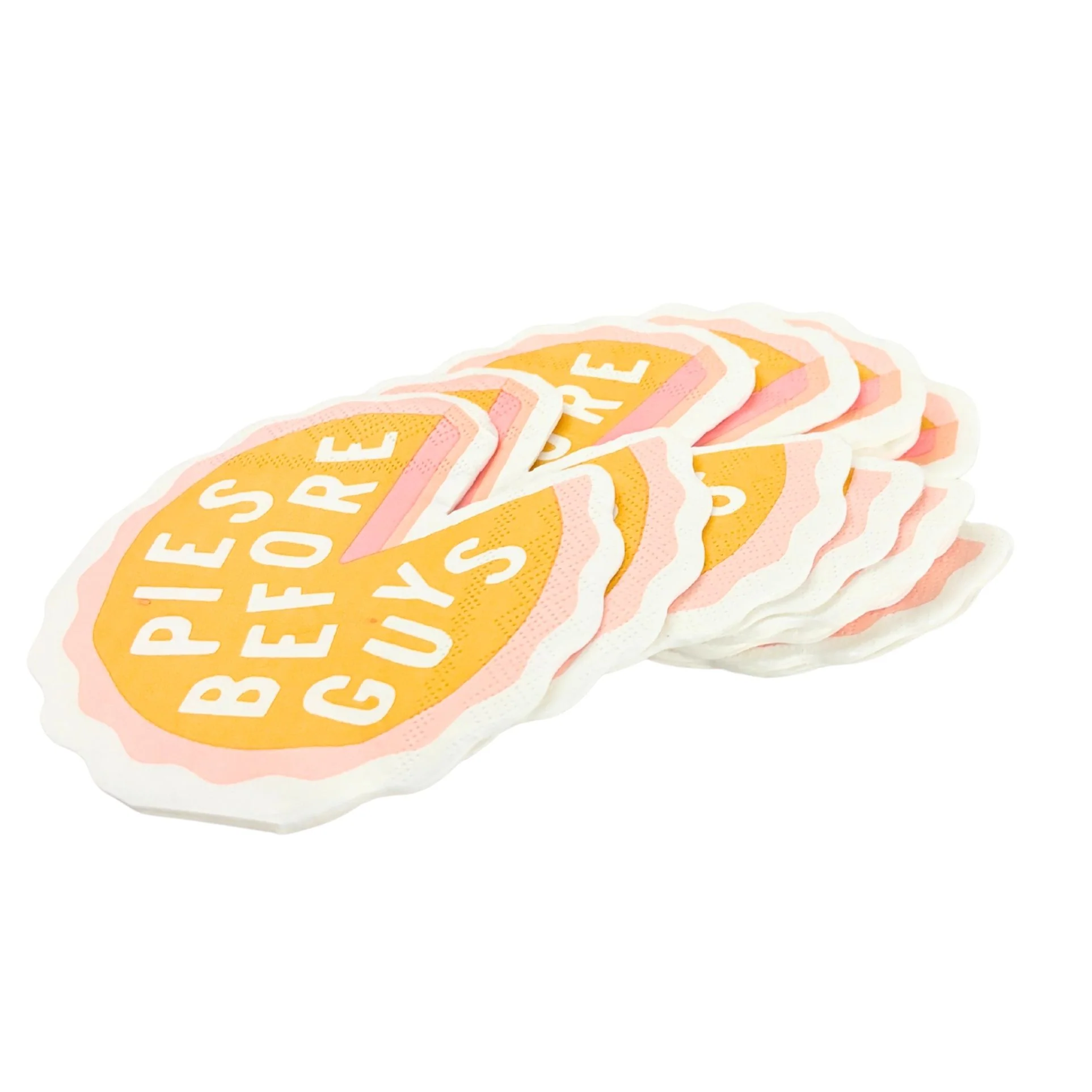 Pies Before Guys Die-Cut Party/Beverage/Cocktail Napkins - Image 5