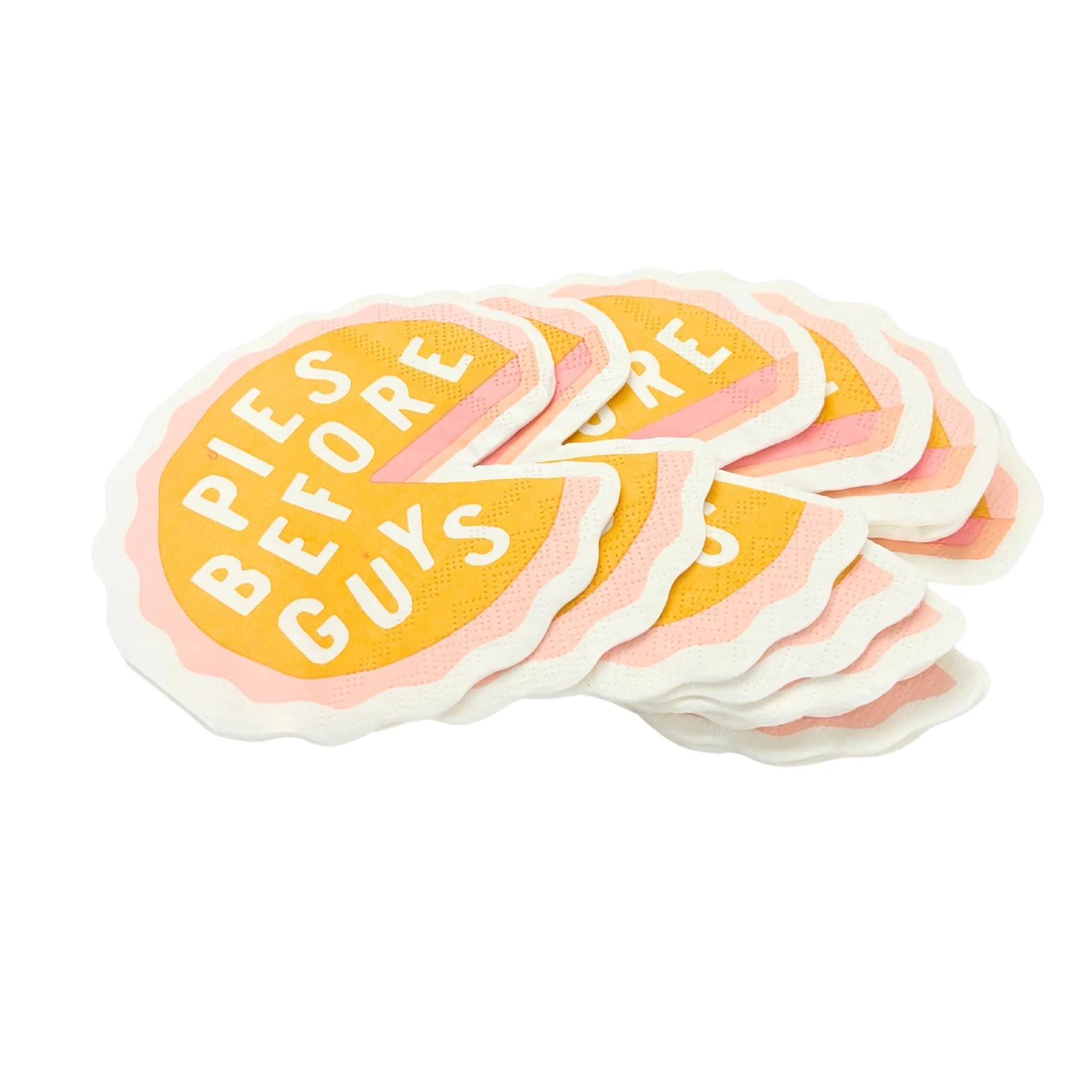 Pies Before Guys Die-Cut Party/Beverage/Cocktail Napkins - Image 8