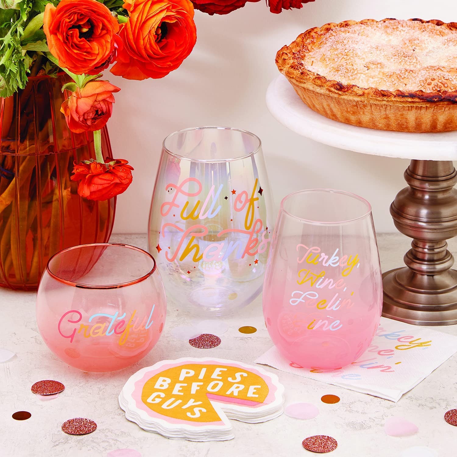 Pies Before Guys Die-Cut Party/Beverage/Cocktail Napkins - Image 9