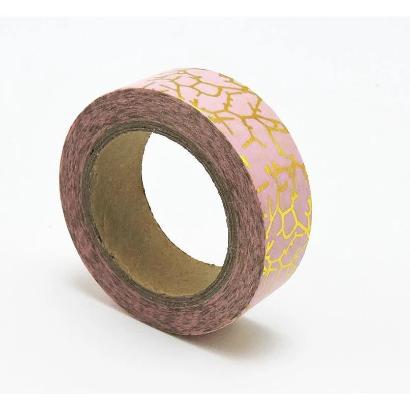 Pink and Gold Filament Washi Tape | Gift Wrapping and Craft Tape - Image 4
