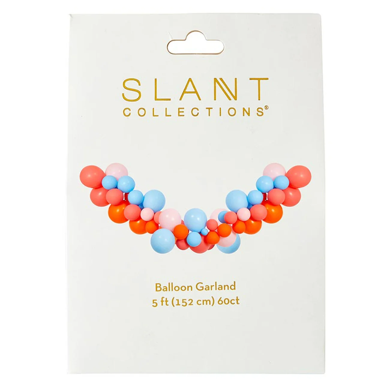 Pink Blue Orange Balloon Arch | 5 ft Party Balloon Garland Kit (60 Pieces) - Image 3