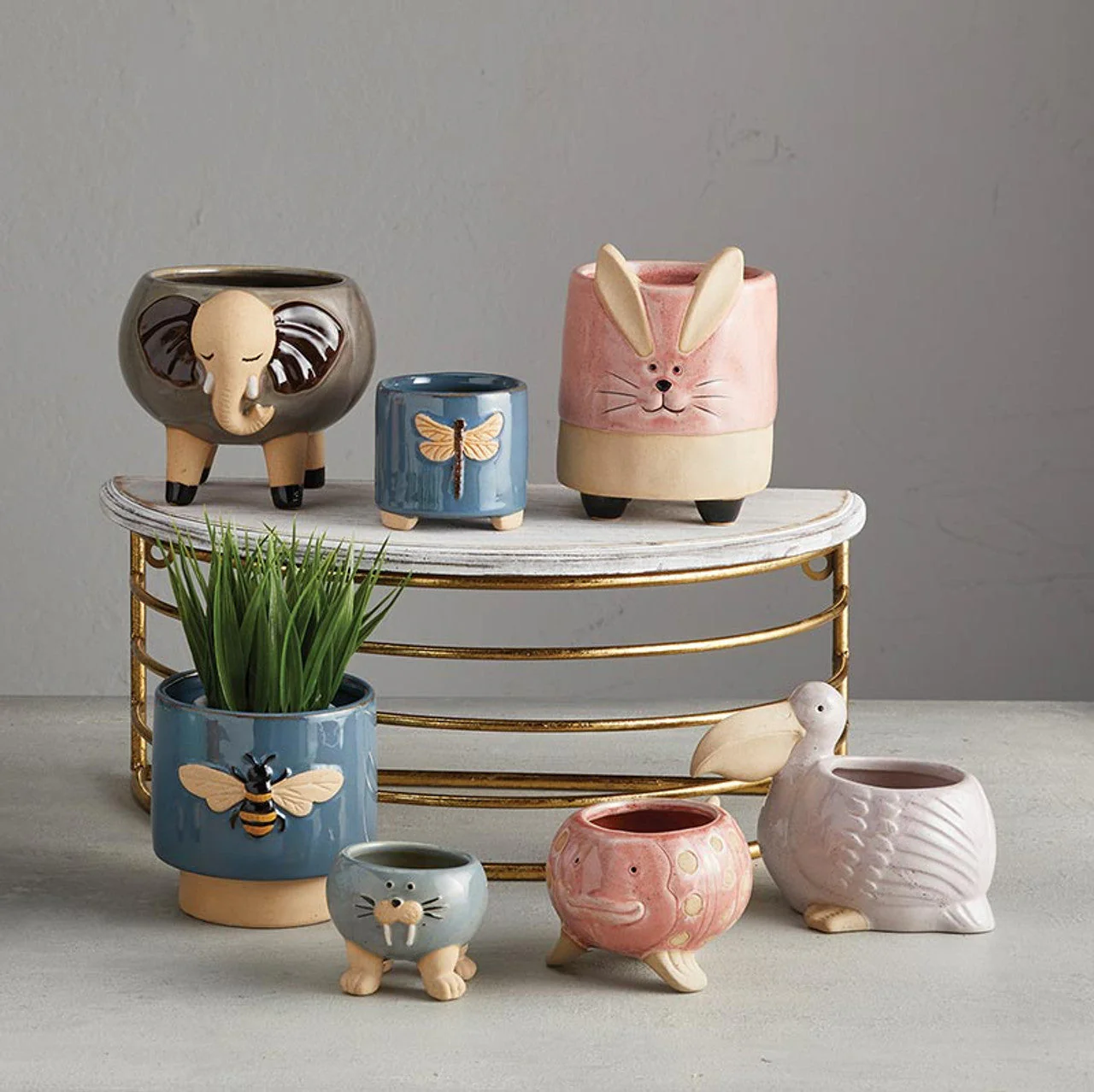 Pink Fish Mini Planter Pot | Tropical Shaped Fish Pot | 5" x 3" - Image 12