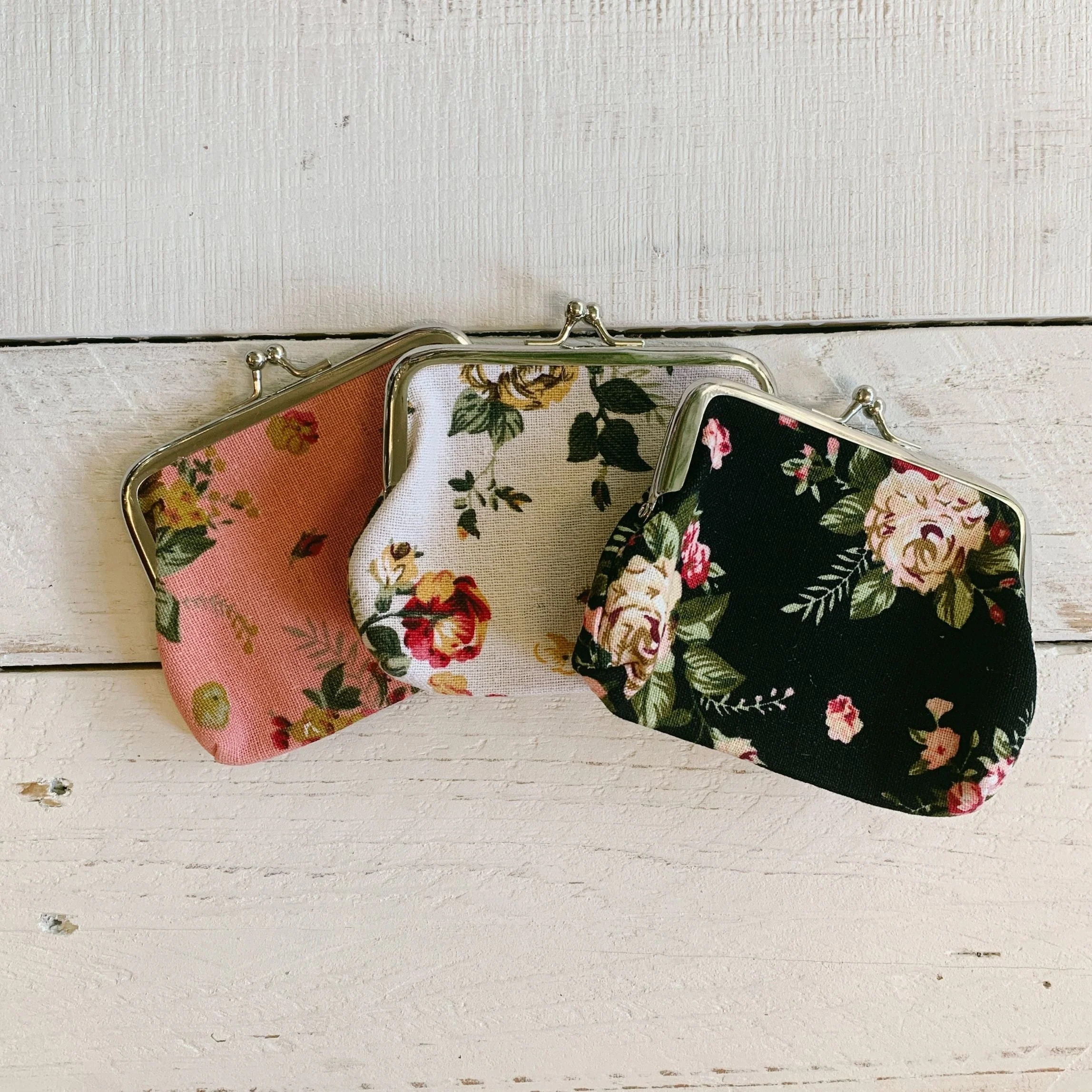 Pink Floral Coin Purse | Tiny Trinkets Storage - Image 5