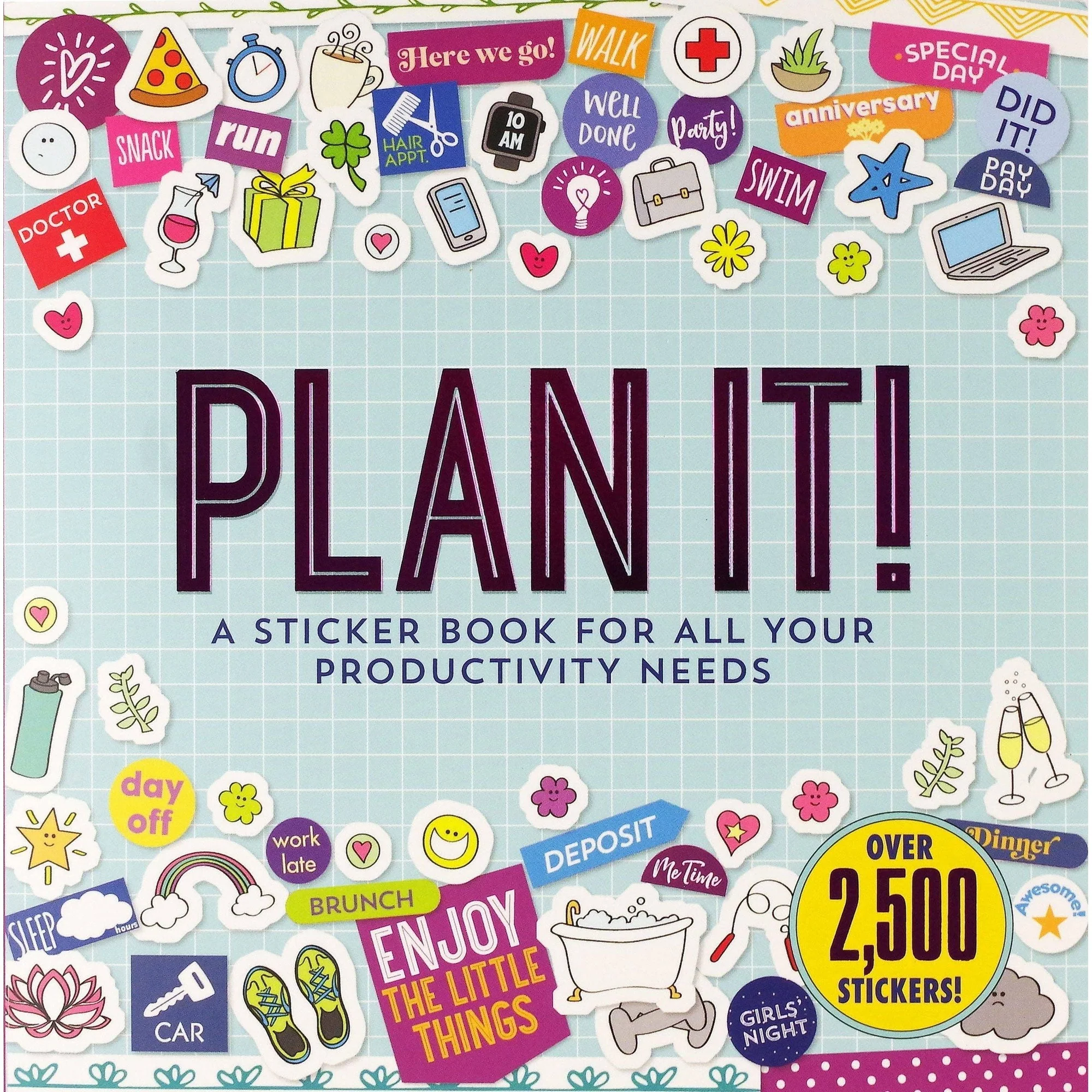 Plan It! A Sticker Book for All Your Productivity Needs | Decals Organizational Book - Image 2