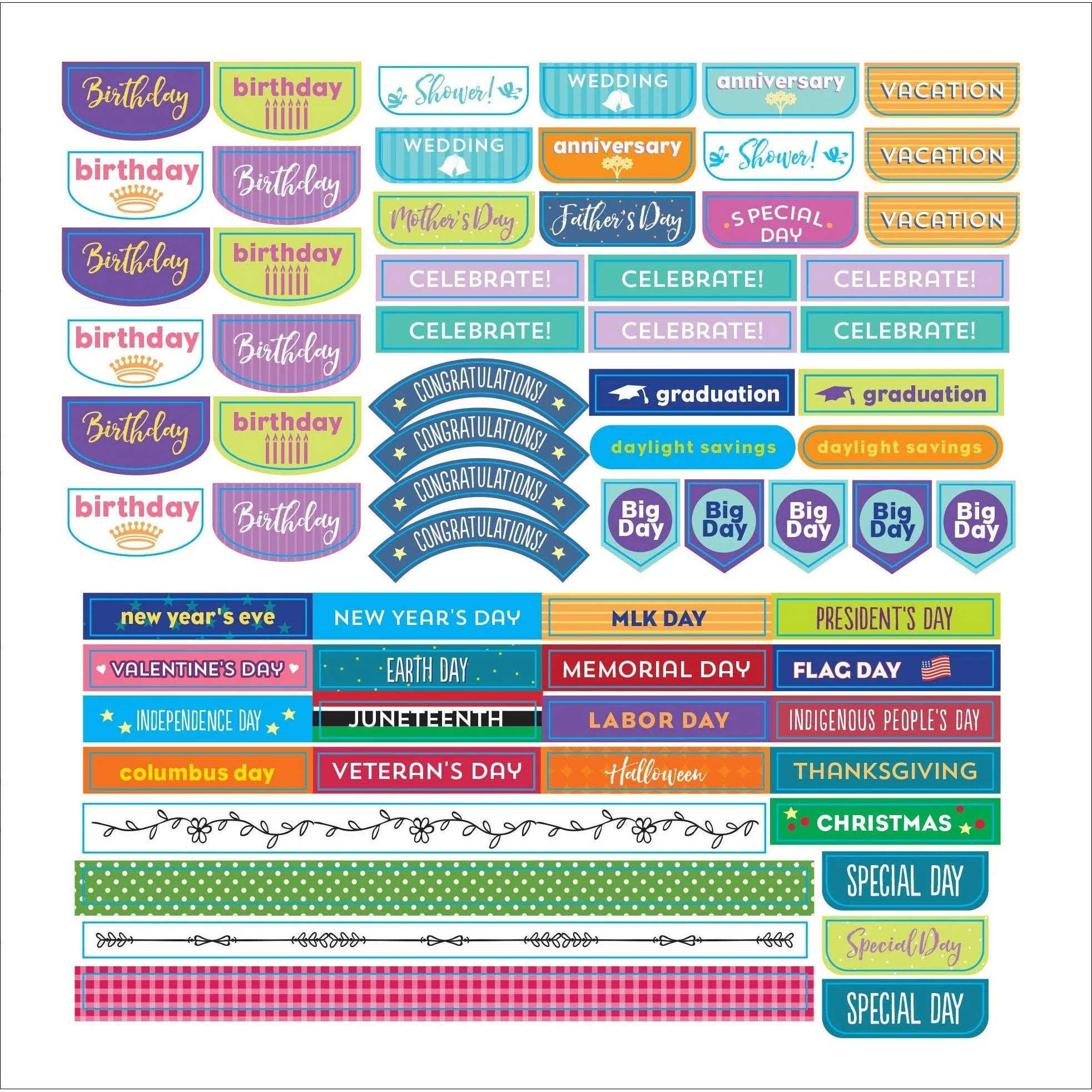 Plan It! A Sticker Book for All Your Productivity Needs | Decals Organizational Book - Image 6