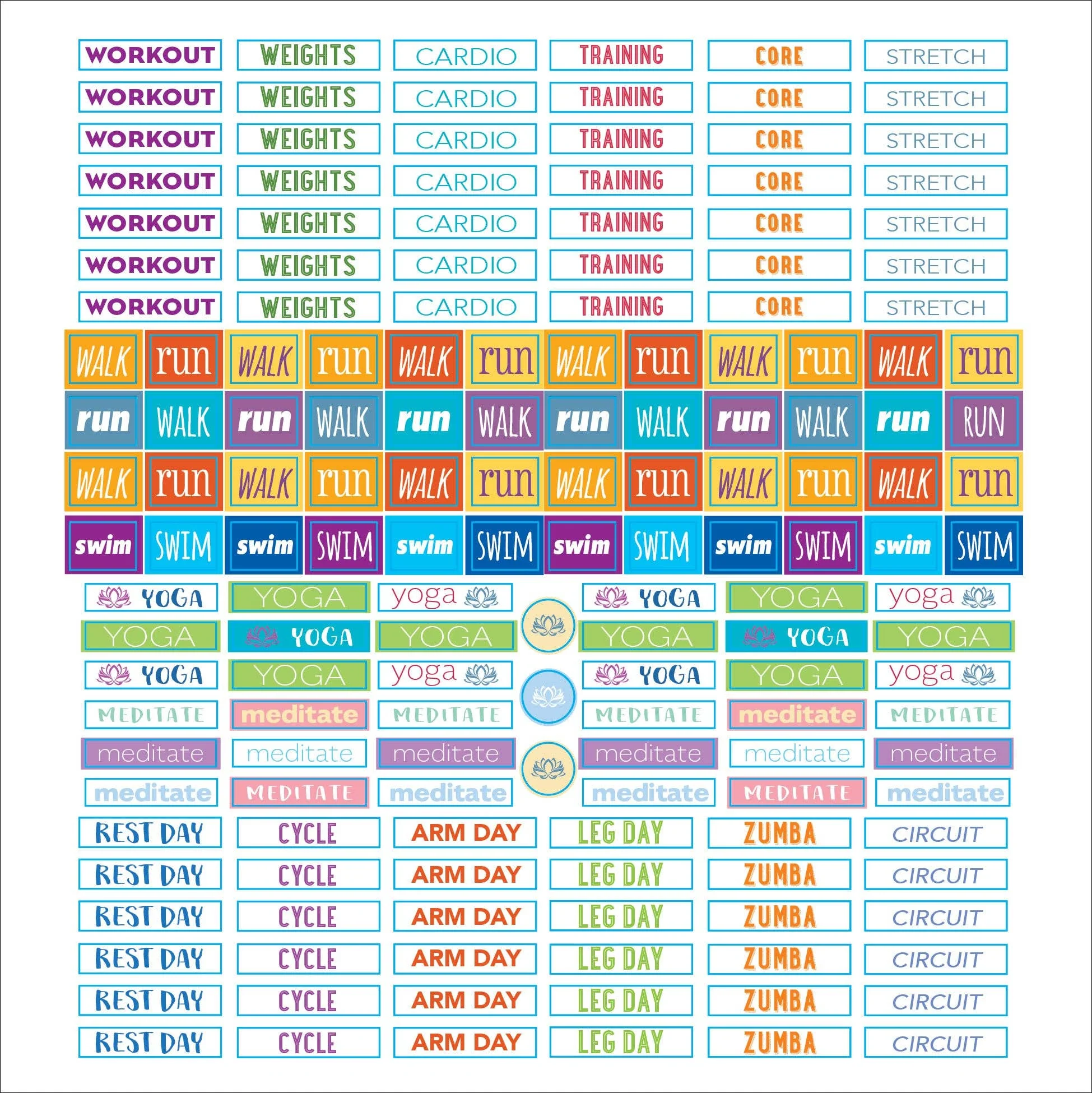 Plan It! A Sticker Book for All Your Productivity Needs | Decals Organizational Book - Image 9