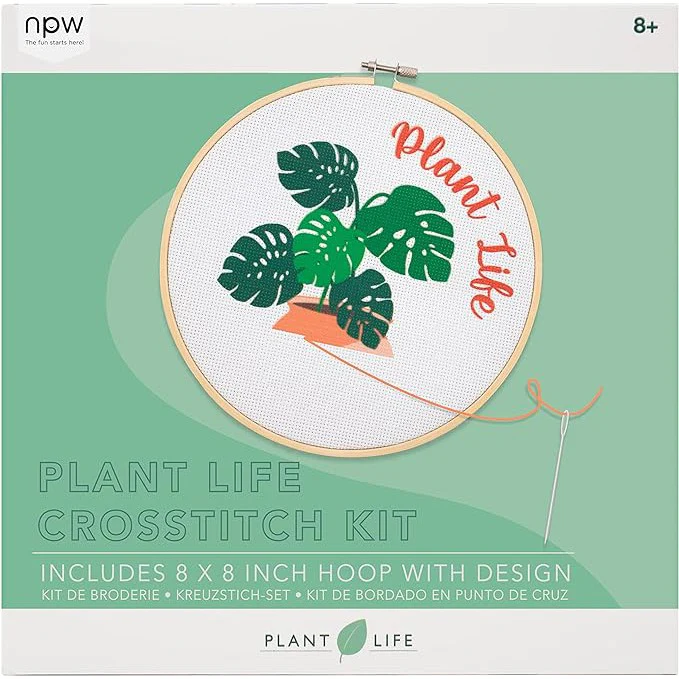 Plant Life Crosstitch Kit | Embroidery Crafts Tool Set - Image 4