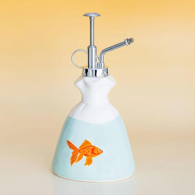 Ban.do Plant Mister, Fish in a Bag Ceramic Plant Spray Bottle | Sprinkling Watering Pot Jug - Image 5