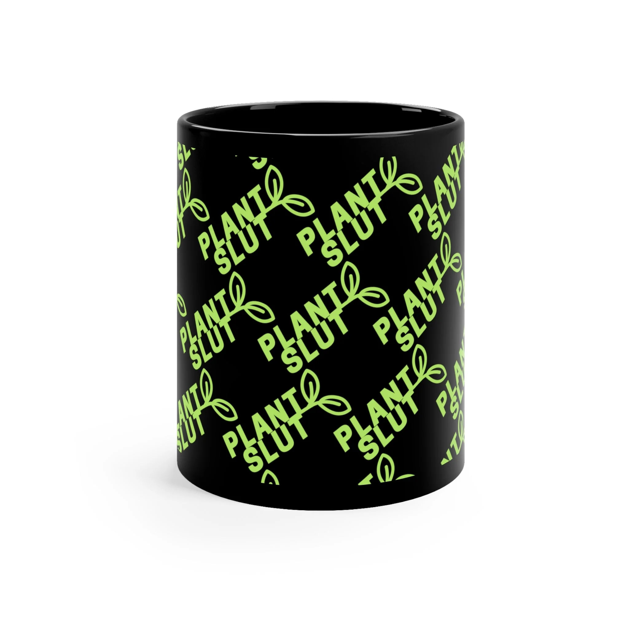 Plant Slut 🌱 11oz Black Mug - Image 2