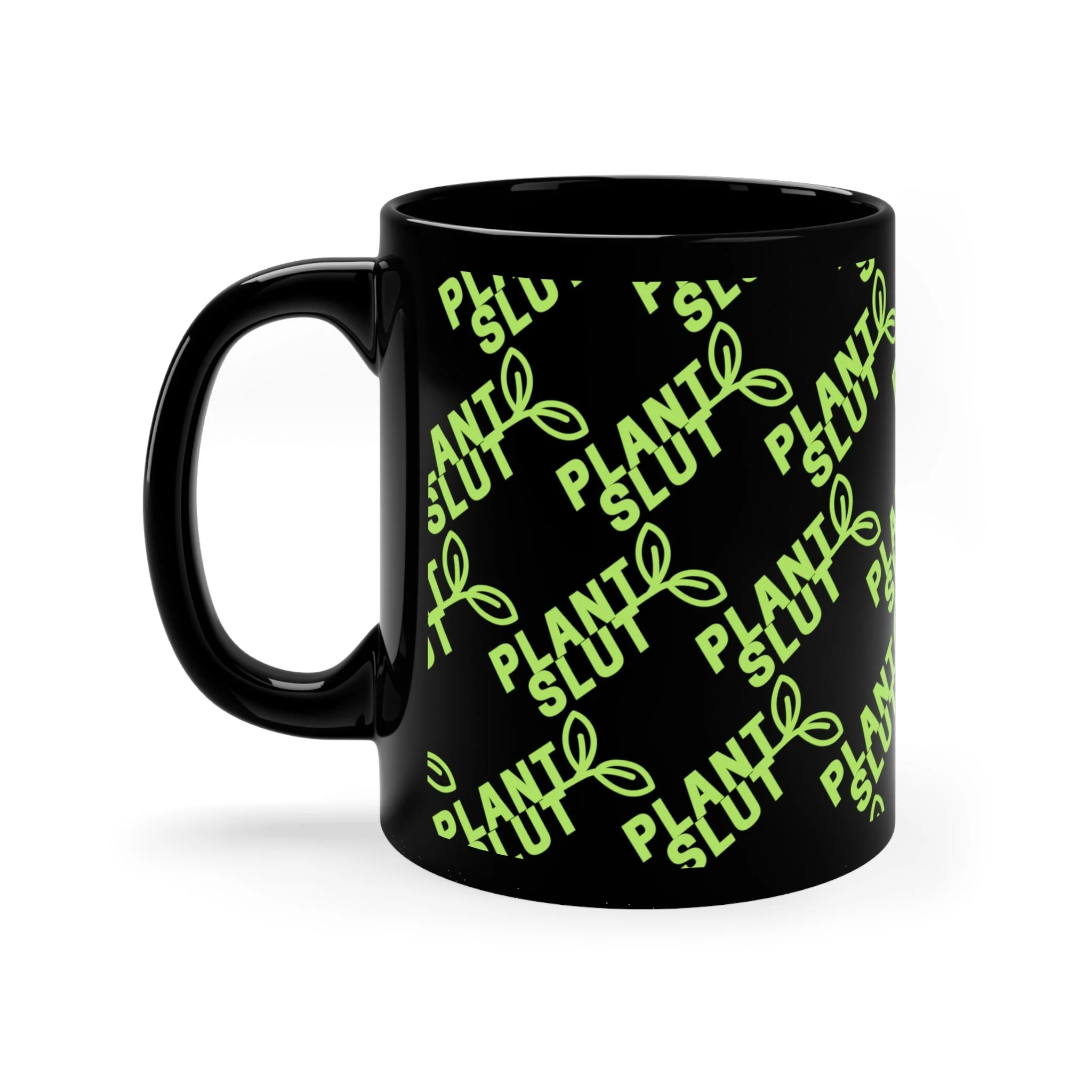 Plant Slut 🌱 11oz Black Mug - Image 3