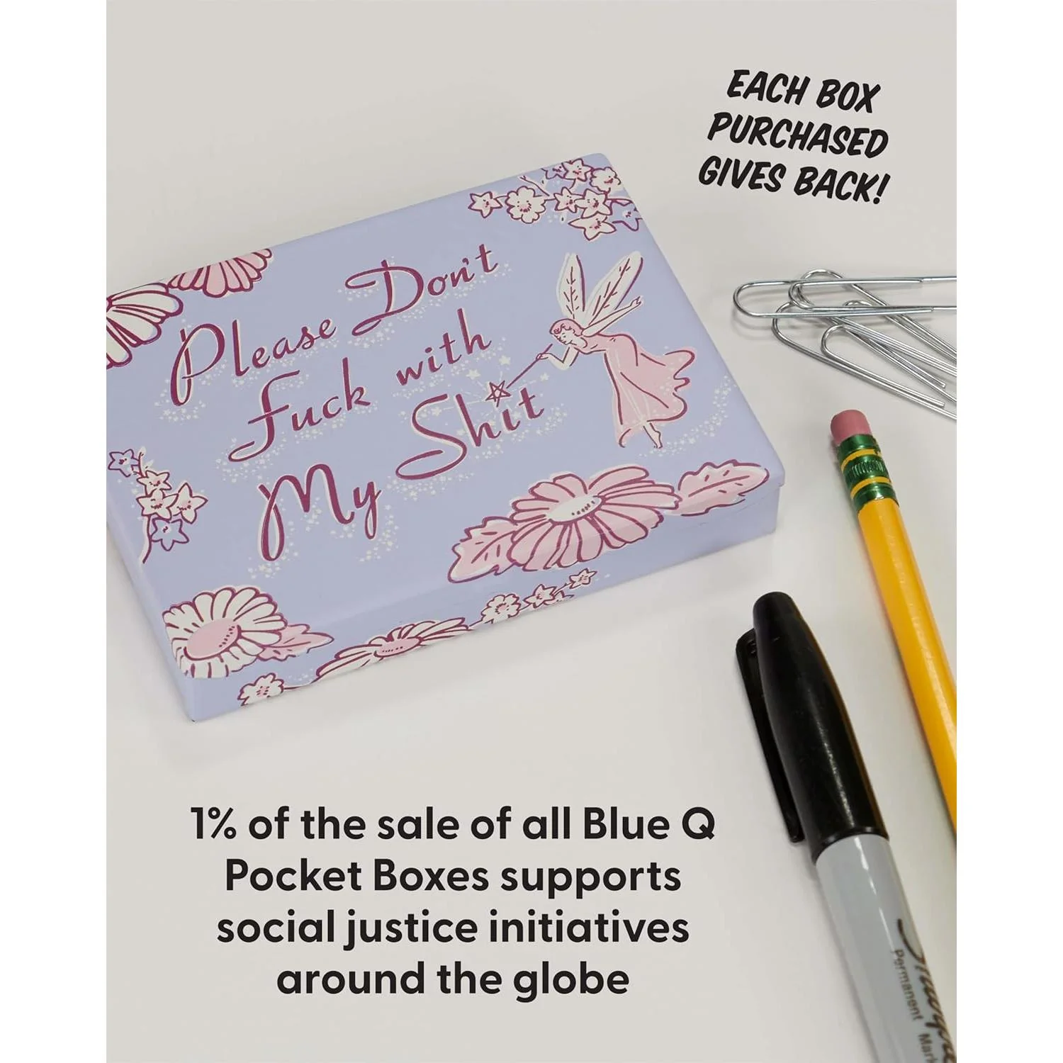 Please Don't Fuck With My Shit Pocket Box | Small Tin Case | 4.25" X 0.75" | BlueQ at GetBullish - Image 12