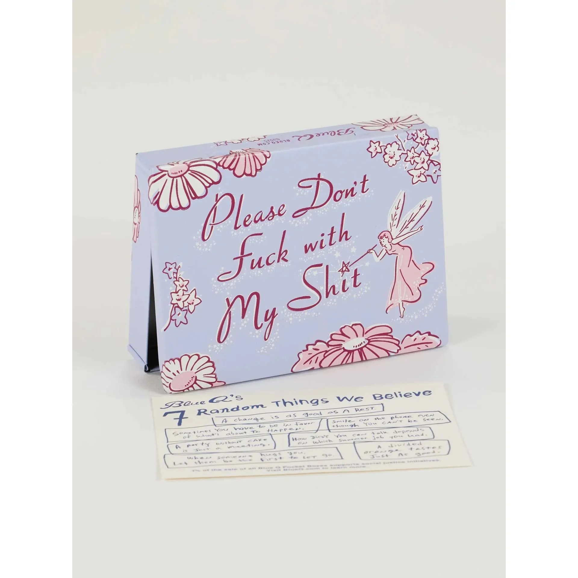 Please Don't Fuck With My Shit Pocket Box | Small Tin Case | 4.25" X 0.75" | BlueQ at GetBullish - Image 4