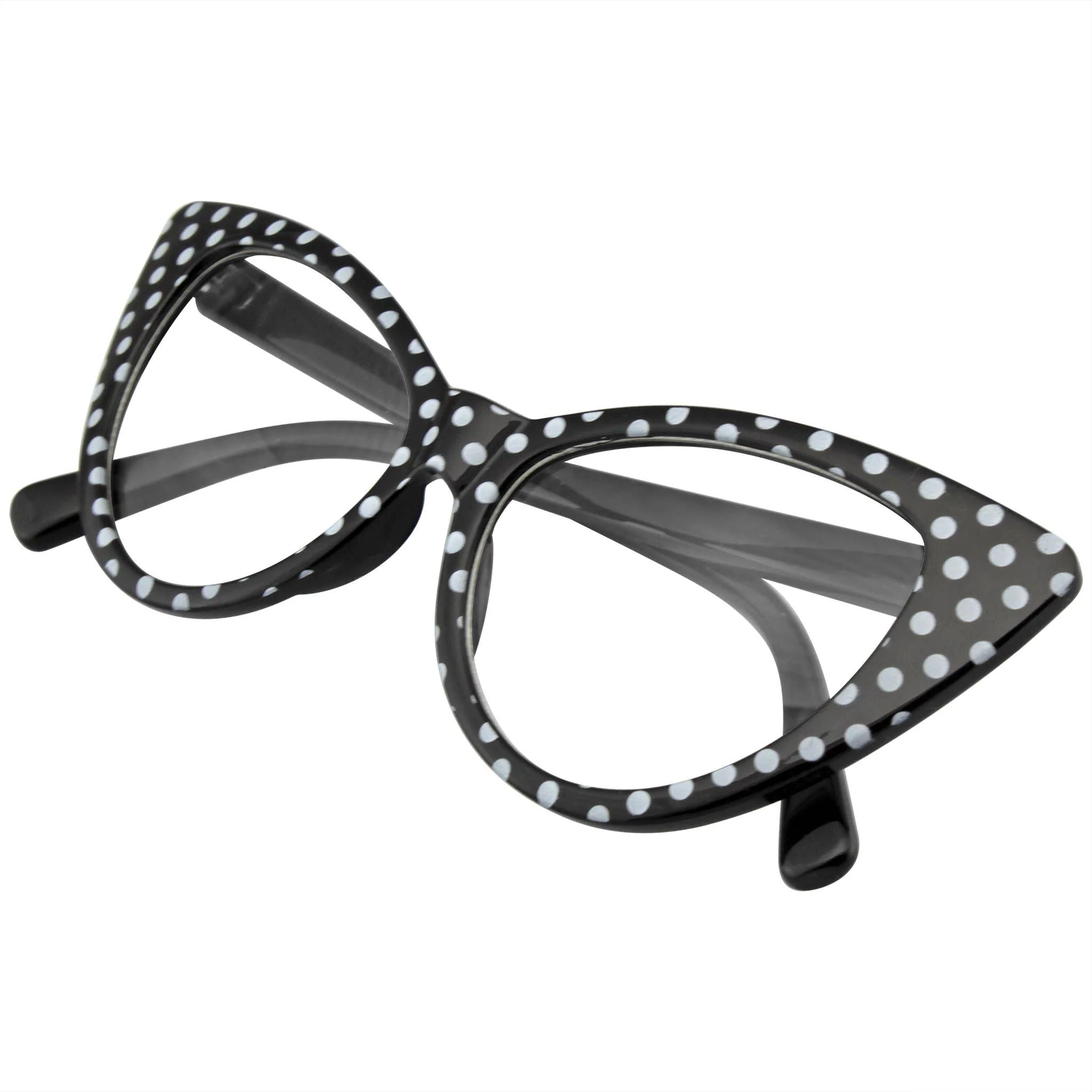 Polka Dot Super Cat Eye Glasses | Vintage Inspired Fashion Eyewear - Image 11