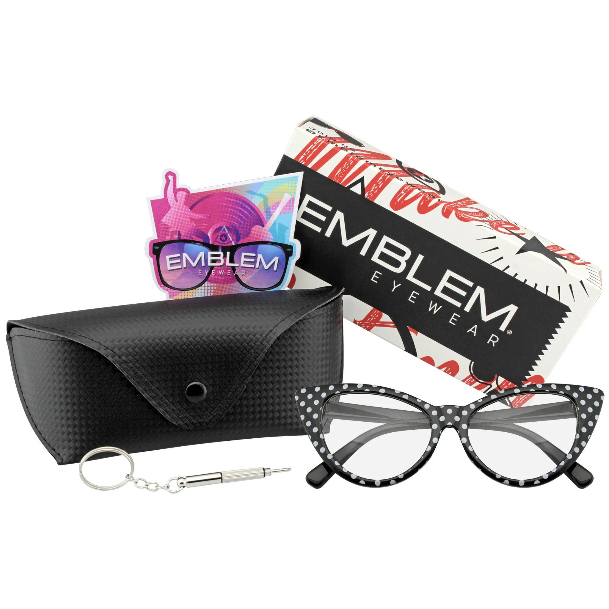 Polka Dot Super Cat Eye Glasses | Vintage Inspired Fashion Eyewear - Image 12