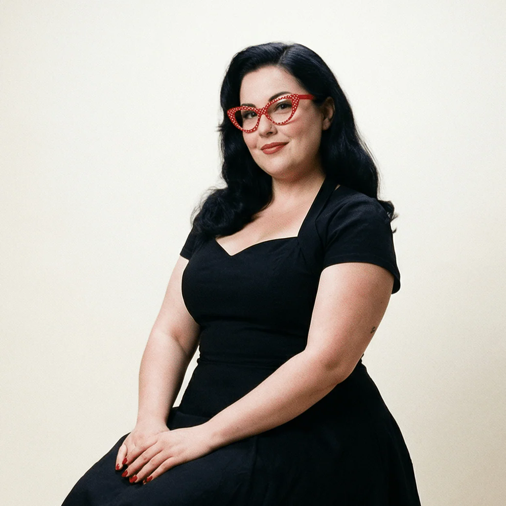 Polka Dot Super Cat Eye Glasses | Vintage Inspired Fashion Eyewear - Image 5