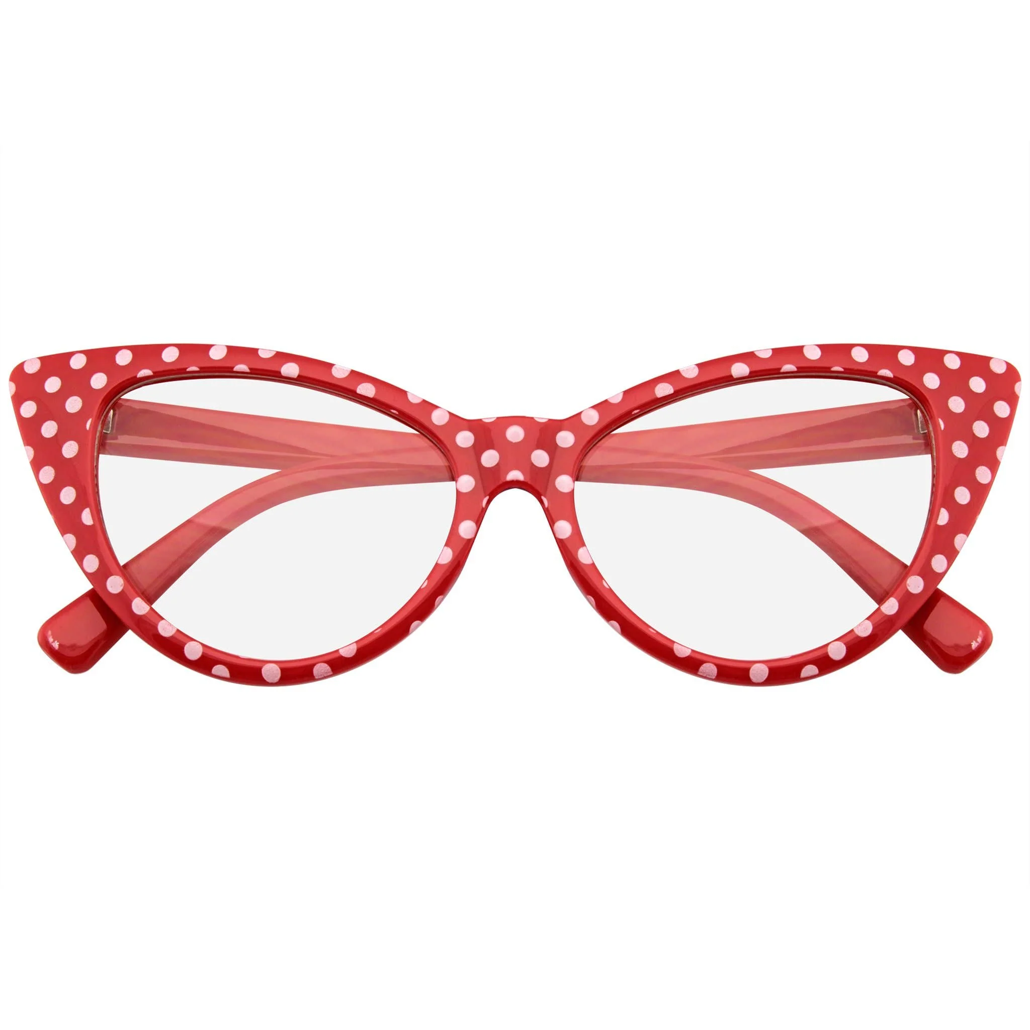 Polka Dot Super Cat Eye Glasses | Vintage Inspired Fashion Eyewear - Image 6