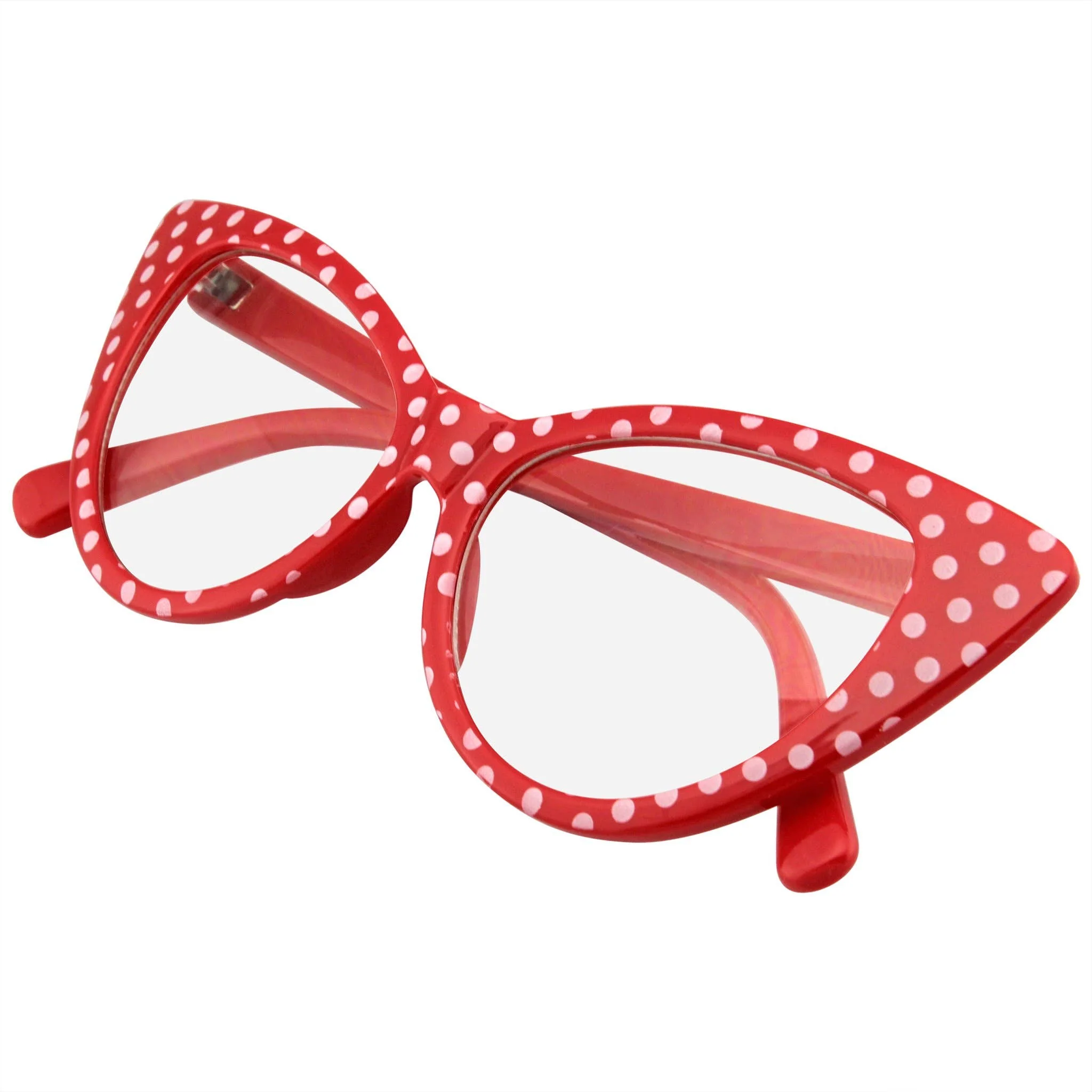 Polka Dot Super Cat Eye Glasses | Vintage Inspired Fashion Eyewear - Image 8