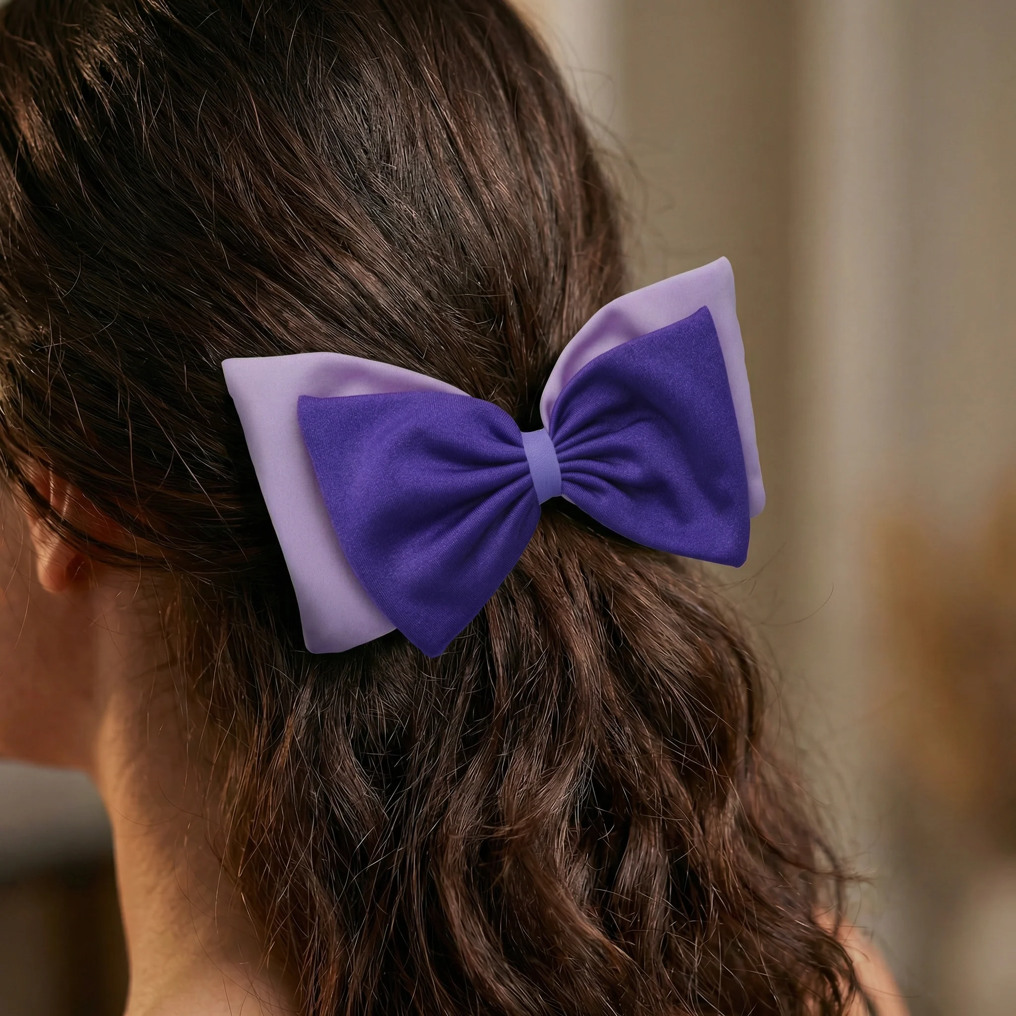 Pretty Bow Hair Clips | Nylon Alligator Hair Clips for Kids or Adults in 4 Colors - Image 24