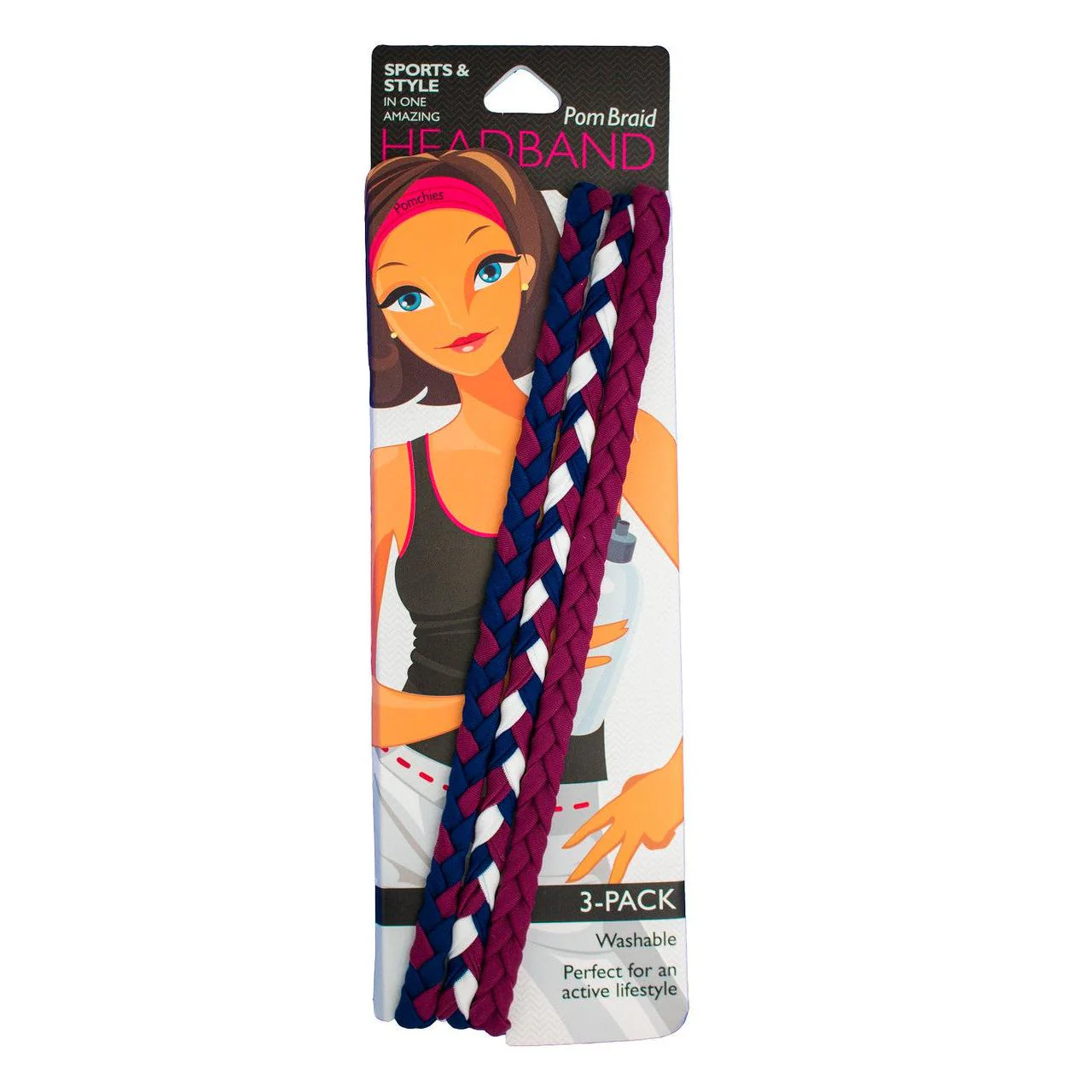 Stretchy Braid Headbands | Yoga Workout Headband Packs and Singles - Image 19