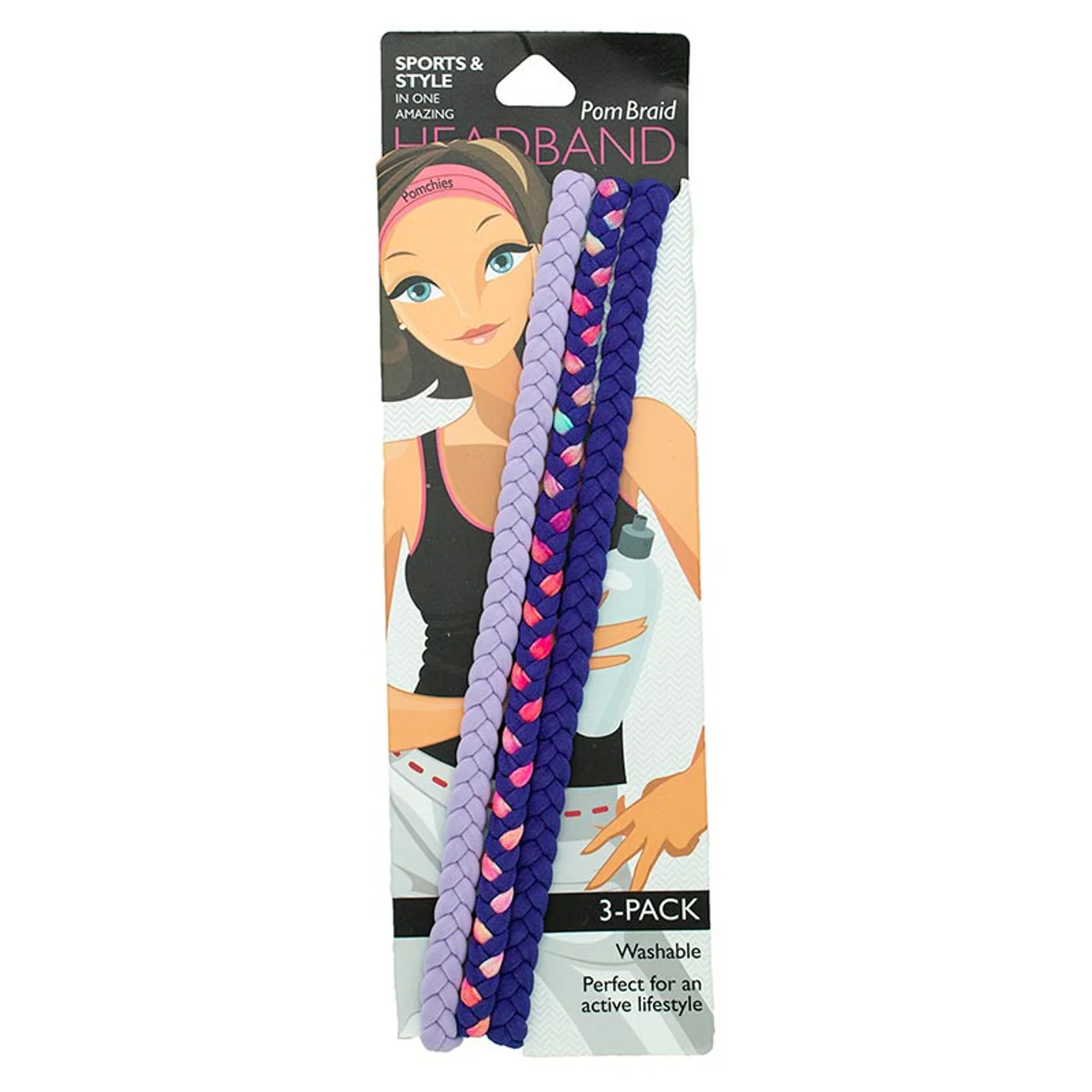 Stretchy Braid Headbands | Yoga Workout Headband Packs and Singles - Image 45