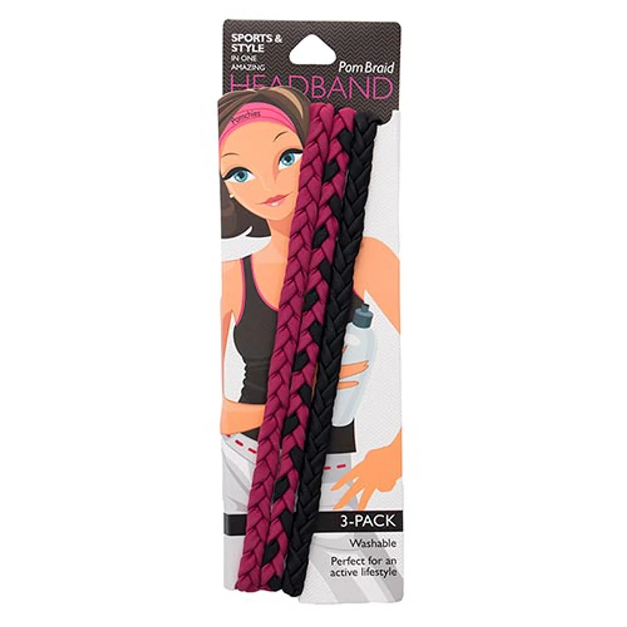 Stretchy Braid Headbands | Yoga Workout Headband Packs and Singles - Image 46