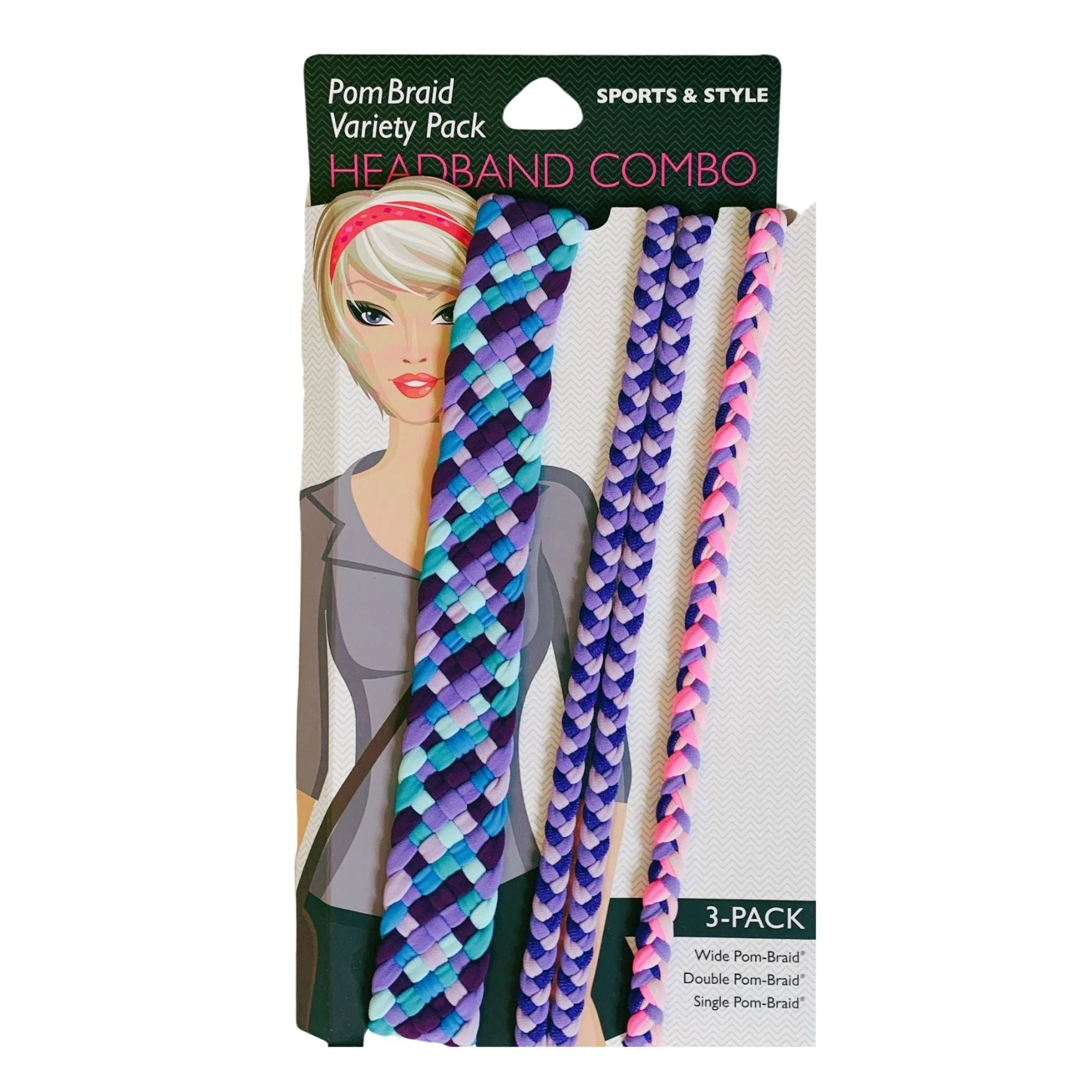 Stretchy Braid Headbands | Yoga Workout Headband Packs and Singles - Image 50