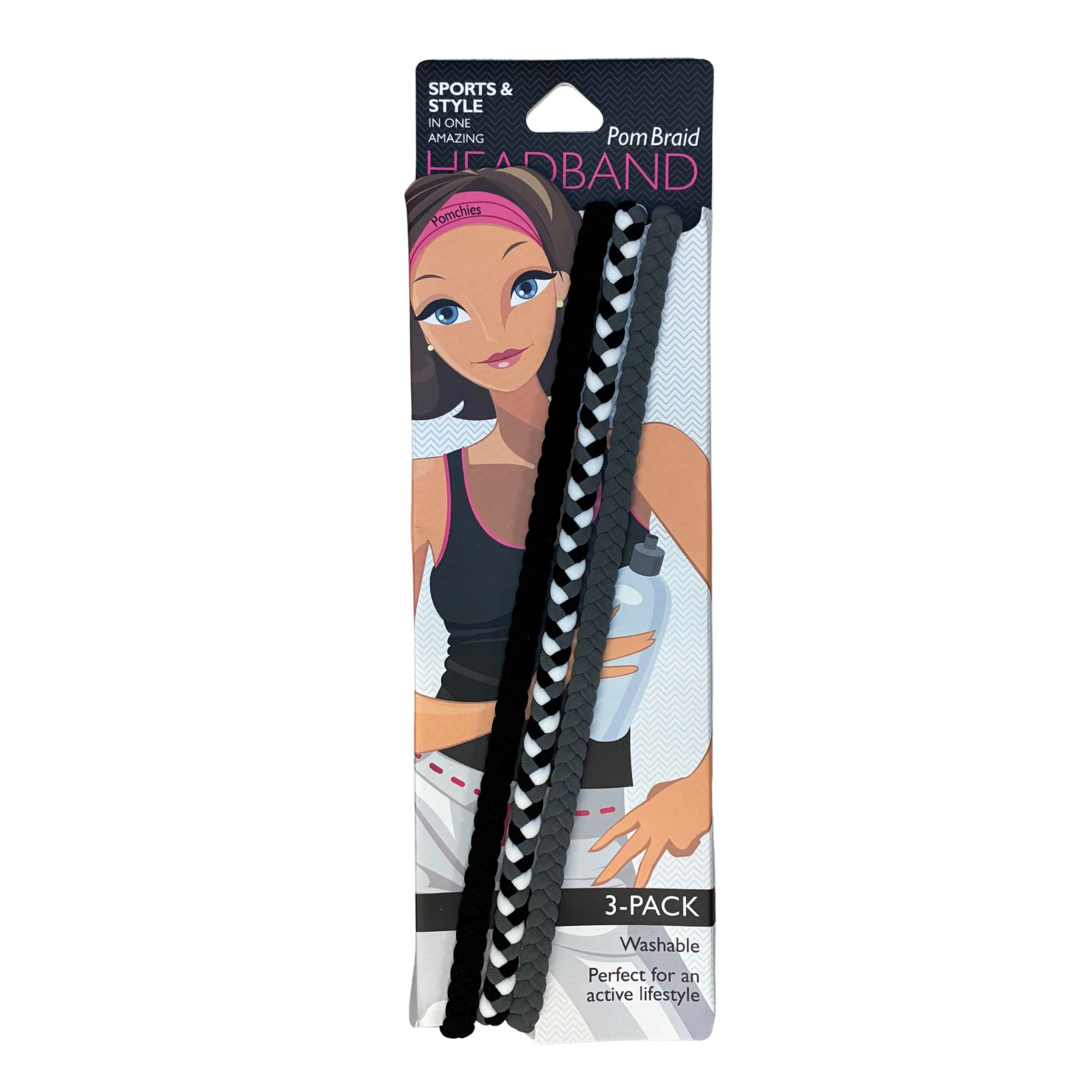 Stretchy Braid Headbands | Yoga Workout Headband Packs and Singles - Image 57