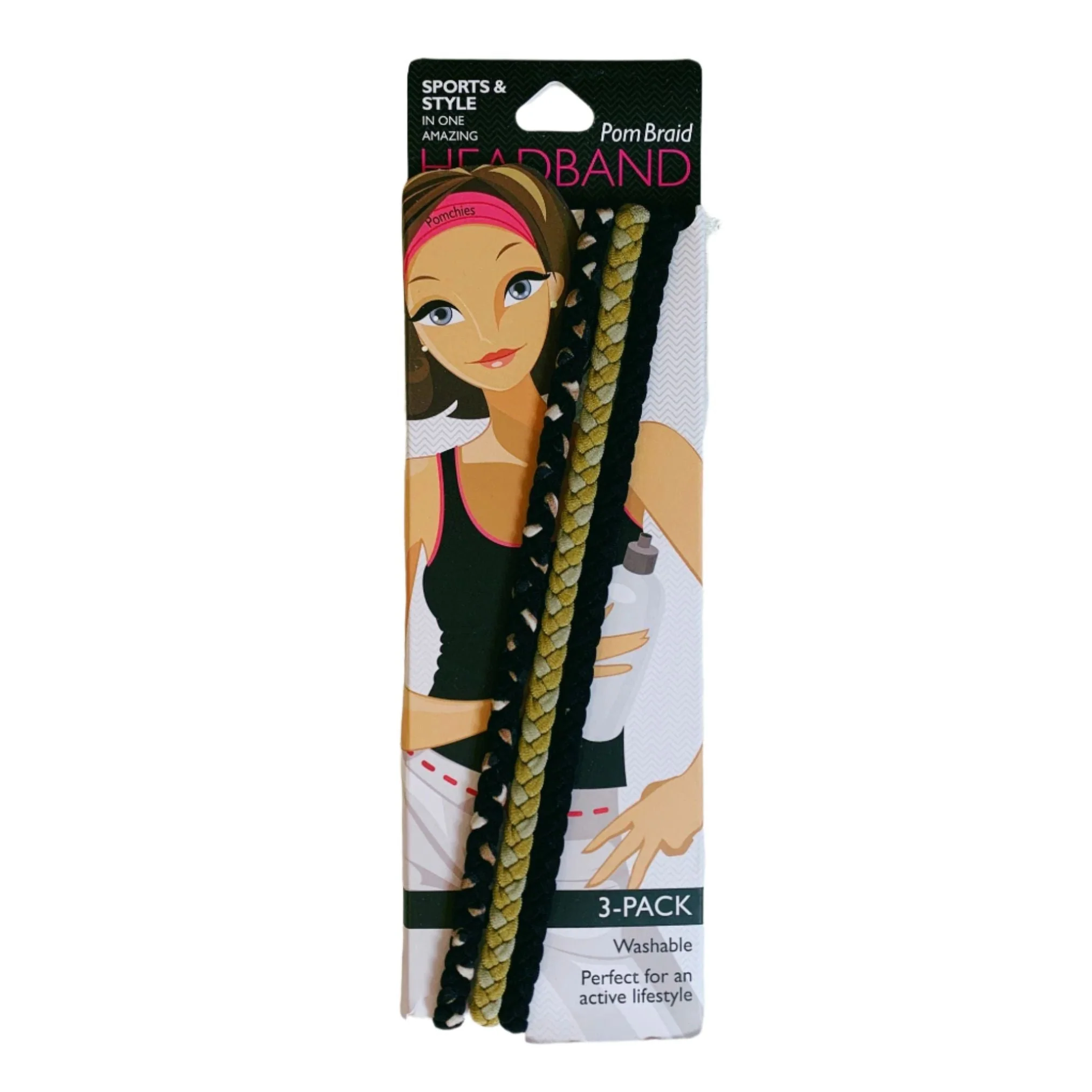 Stretchy Braid Headbands | Yoga Workout Headband Packs and Singles - Image 7
