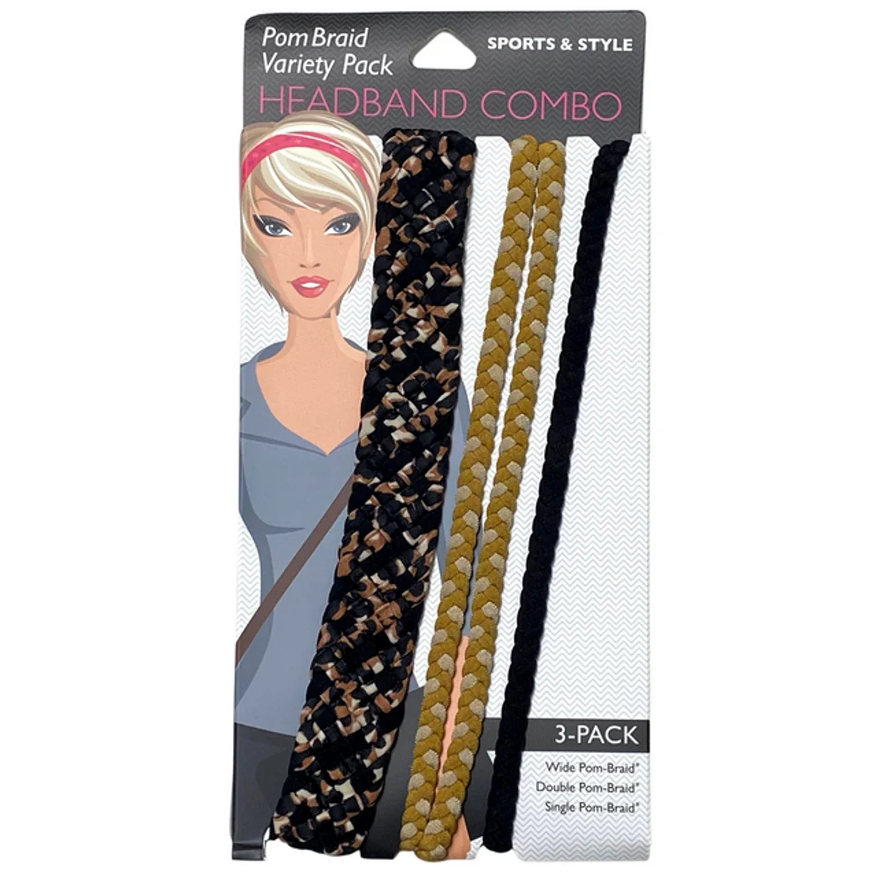 Stretchy Braid Headbands | Yoga Workout Headband Packs and Singles - Image 76