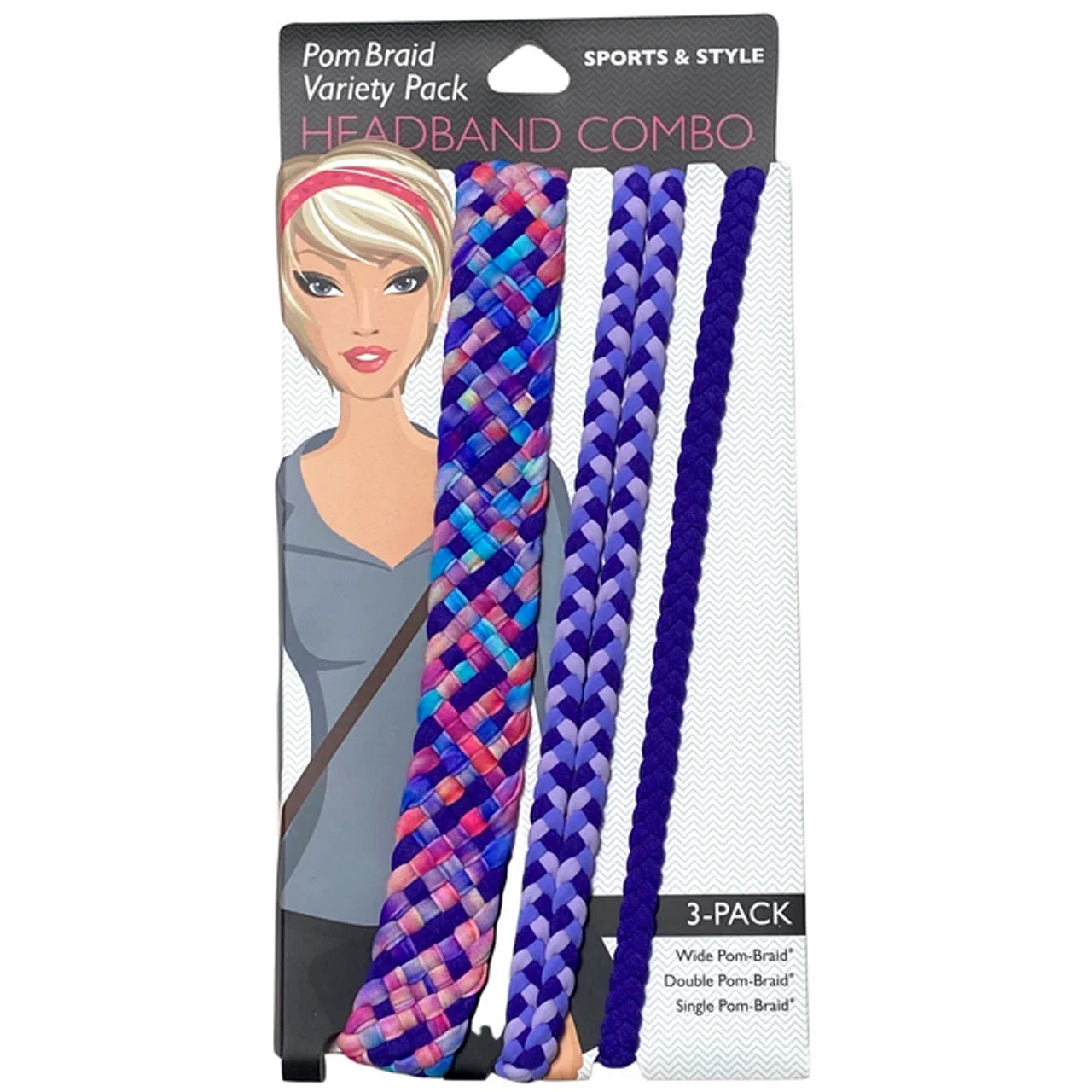 Stretchy Braid Headbands | Yoga Workout Headband Packs and Singles - Image 78