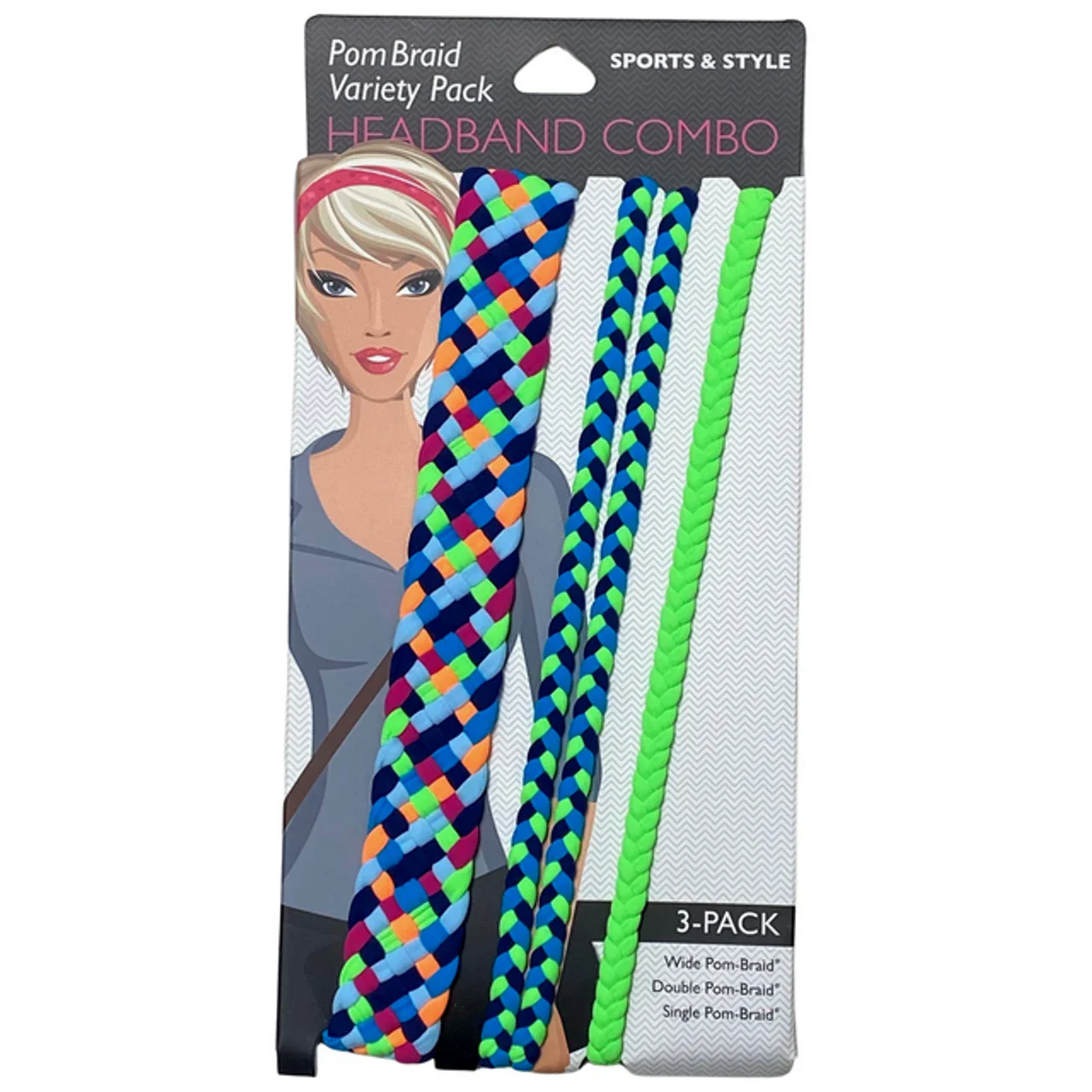 Stretchy Braid Headbands | Yoga Workout Headband Packs and Singles - Image 79