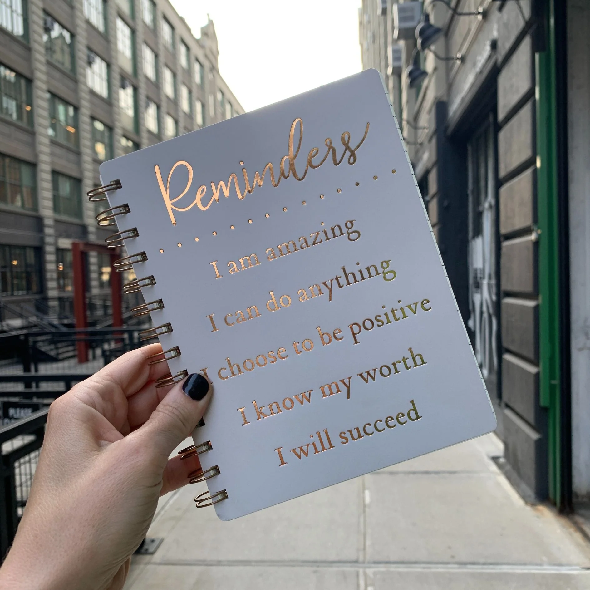 Positive Reminders - I Am Amazing Spiral Notebook | 5.75" x 7.50" | 120 Lined Pages - Image 2
