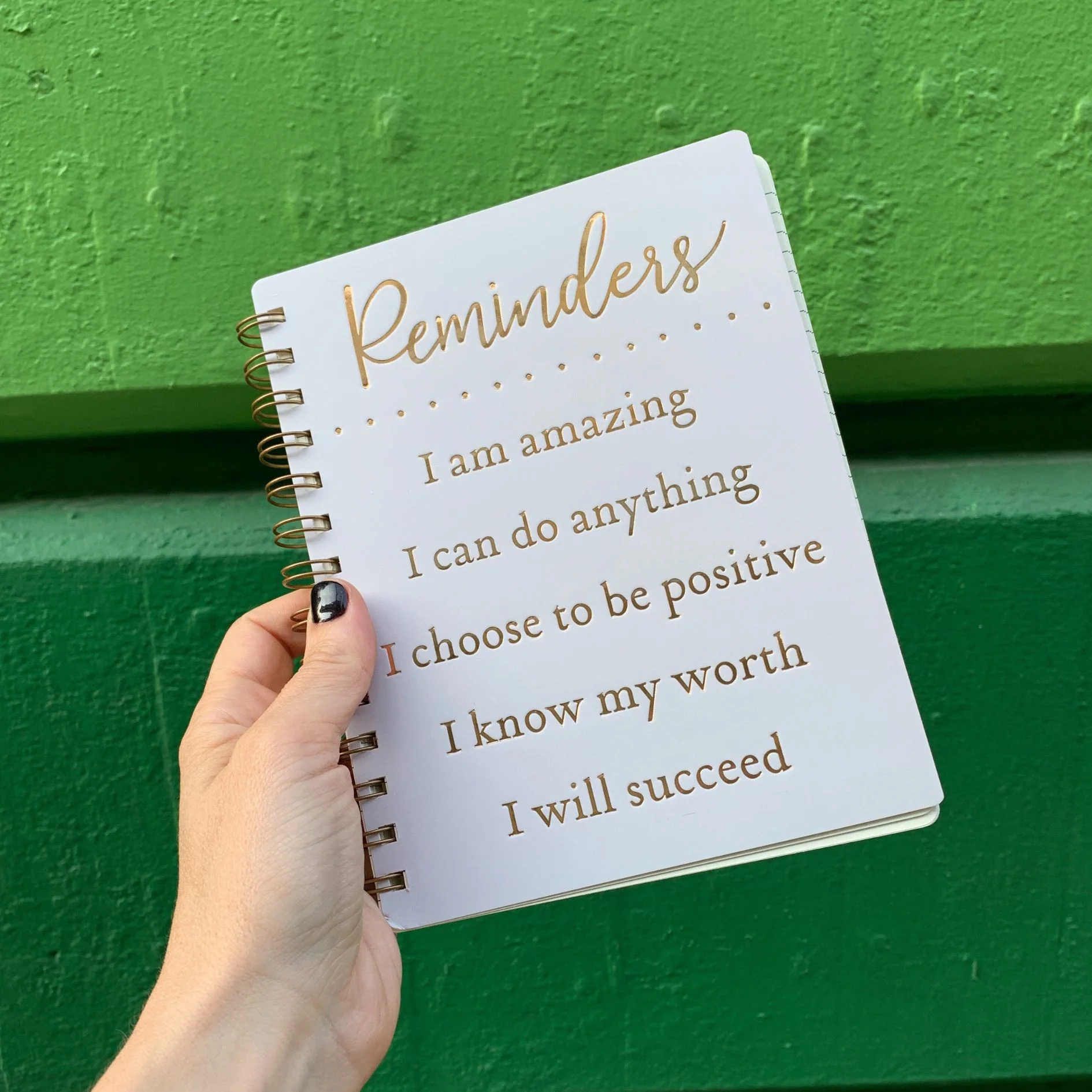 Positive Reminders - I Am Amazing Spiral Notebook | 5.75" x 7.50" | 120 Lined Pages - Image 3