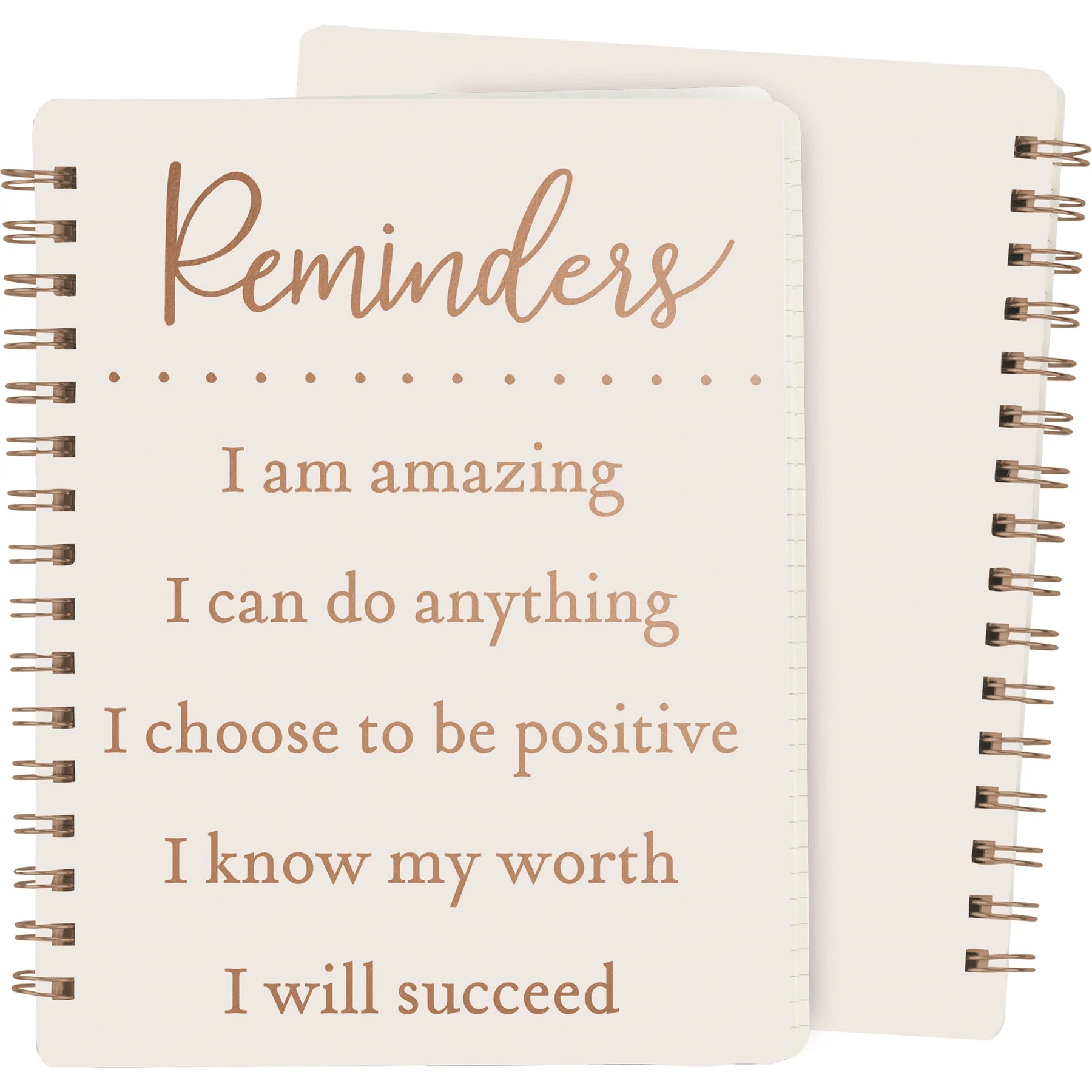 Positive Reminders - I Am Amazing Spiral Notebook | 5.75" x 7.50" | 120 Lined Pages - Image 8
