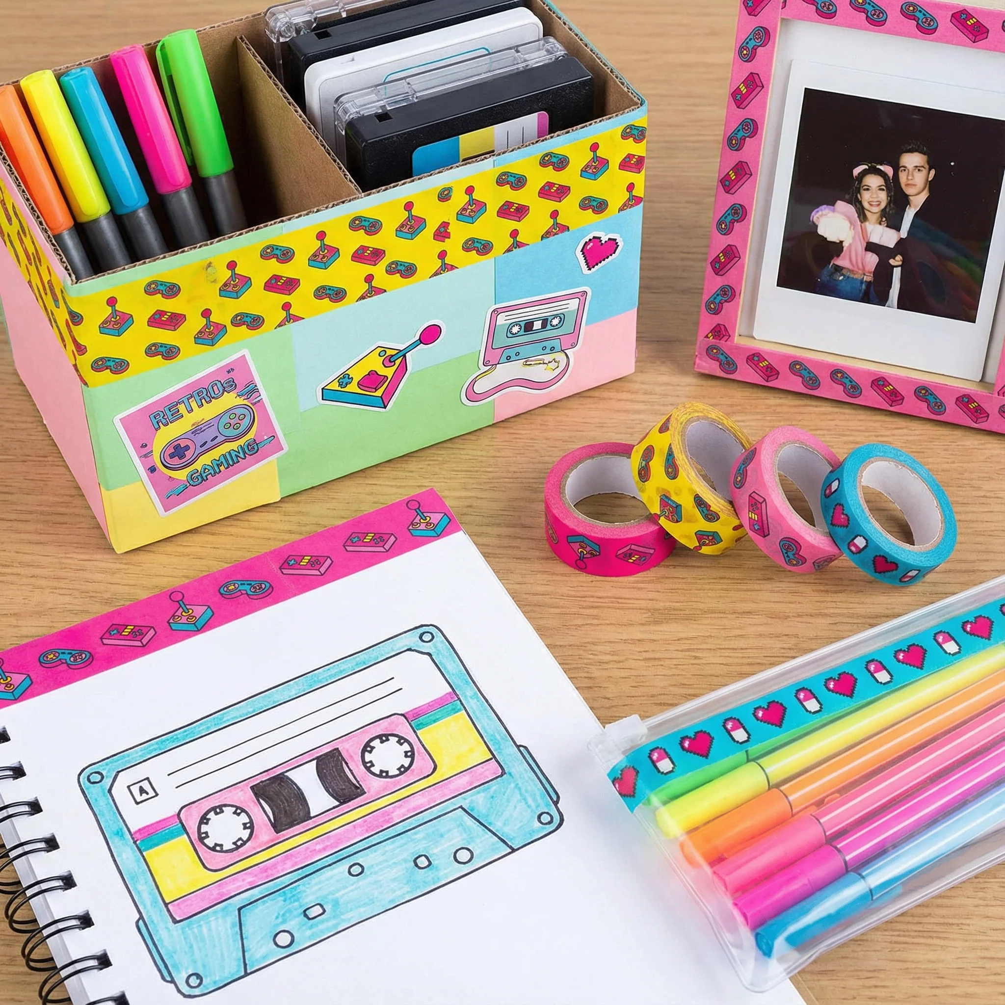 Power Up Decorative Washi Tape in Set of 4 | 90's Y2K Retro - Image 5