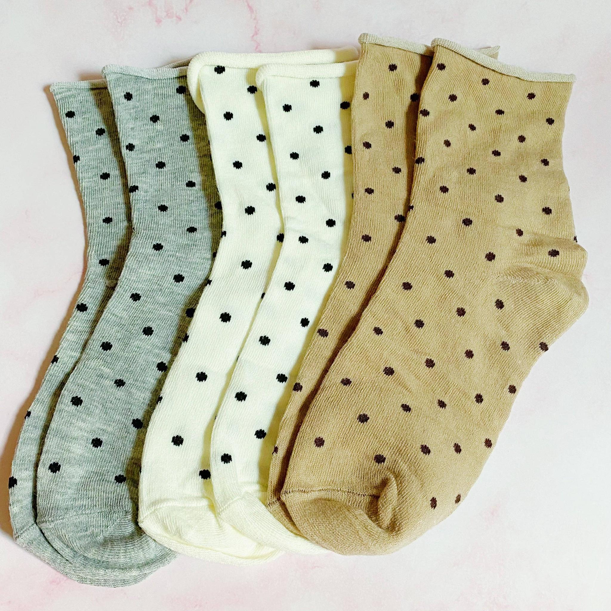 Precious Polka Dot Socks – Set of 3 Coordinating Pairs - Image 2