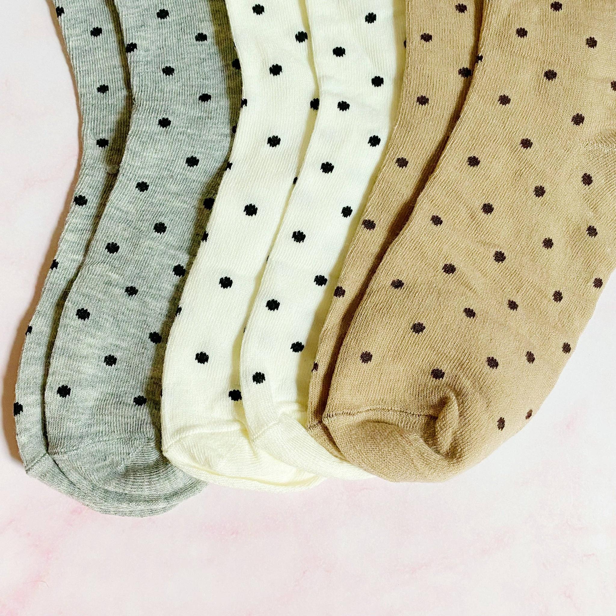 Precious Polka Dot Socks – Set of 3 Coordinating Pairs - Image 3