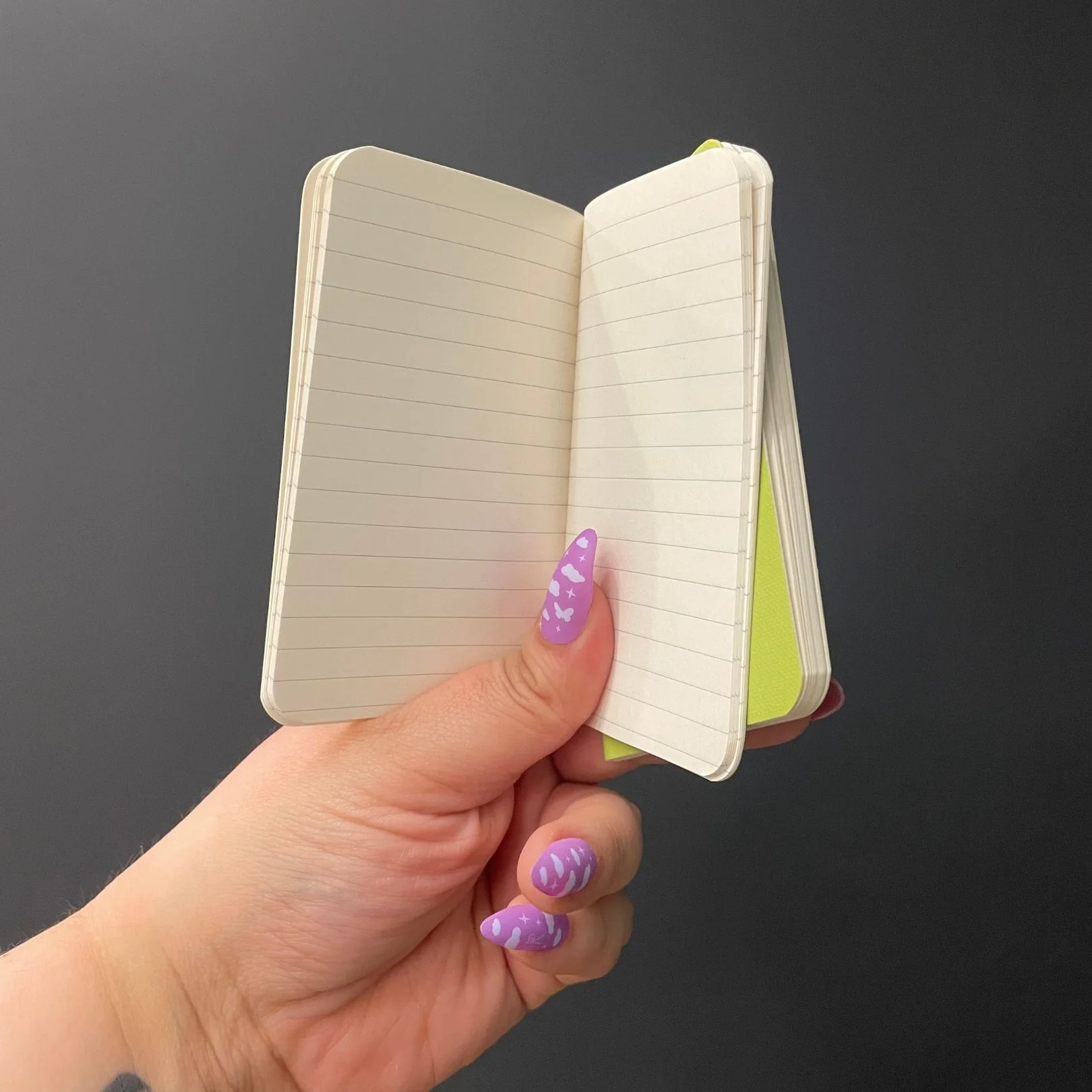 I Don't Procrastinate / I Hate Being Late Note Book Set in Yellow and Lilac - Image 7