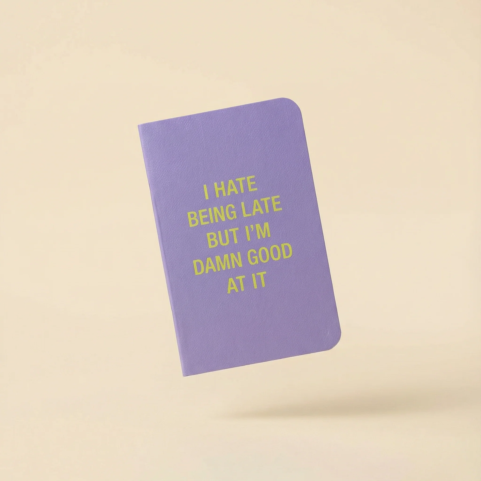 I Don't Procrastinate / I Hate Being Late Note Book Set in Yellow and Lilac - Image 8