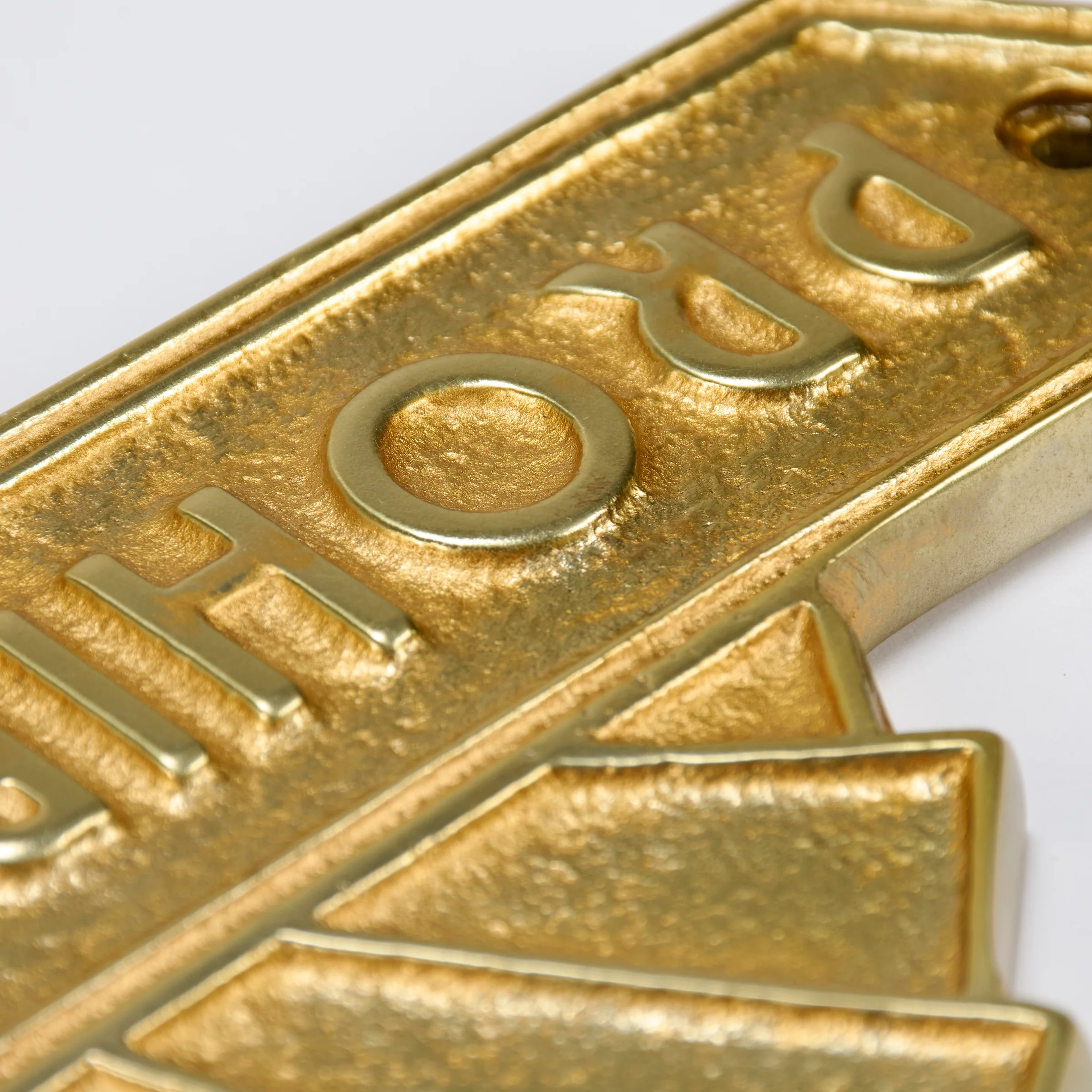 Prohibition Bar Door Plaque Wall Decor | Antique Brass Vintage Bar Hanging Metal Display | 9" x 3.50" - Image 5