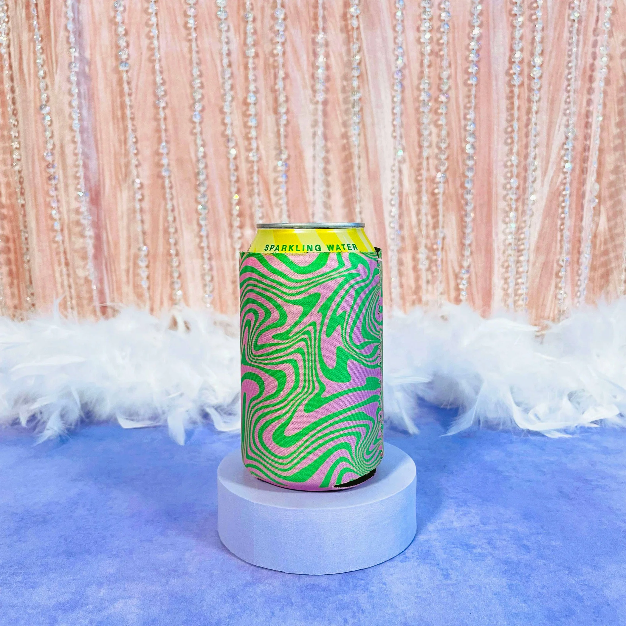 Psychedelic Swirl Koozie | Beverage Can Sleeves - Image 4