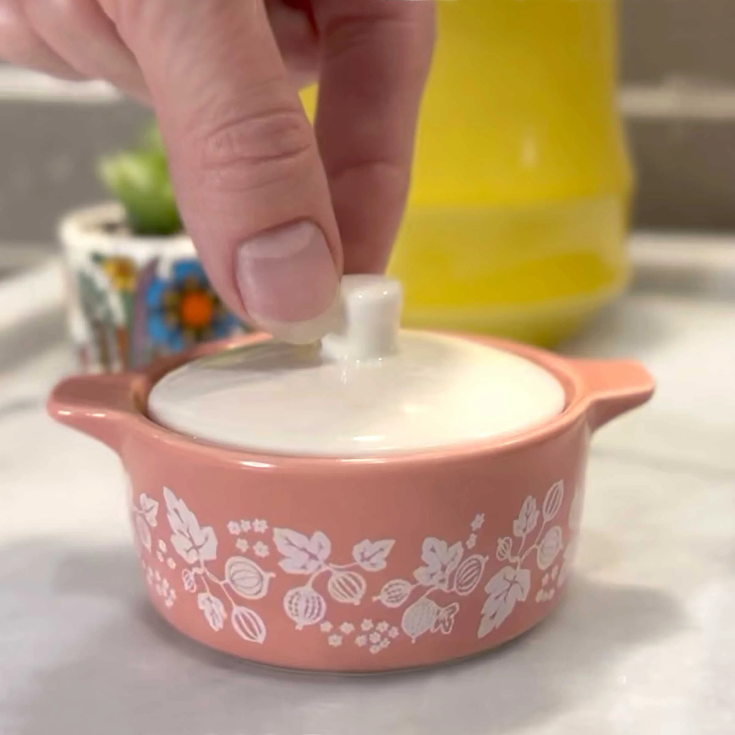 Pyrex-Inspired Casserole Ceramic Trinket Box | Retro Vintage Kitchen Keepsake - Image 10