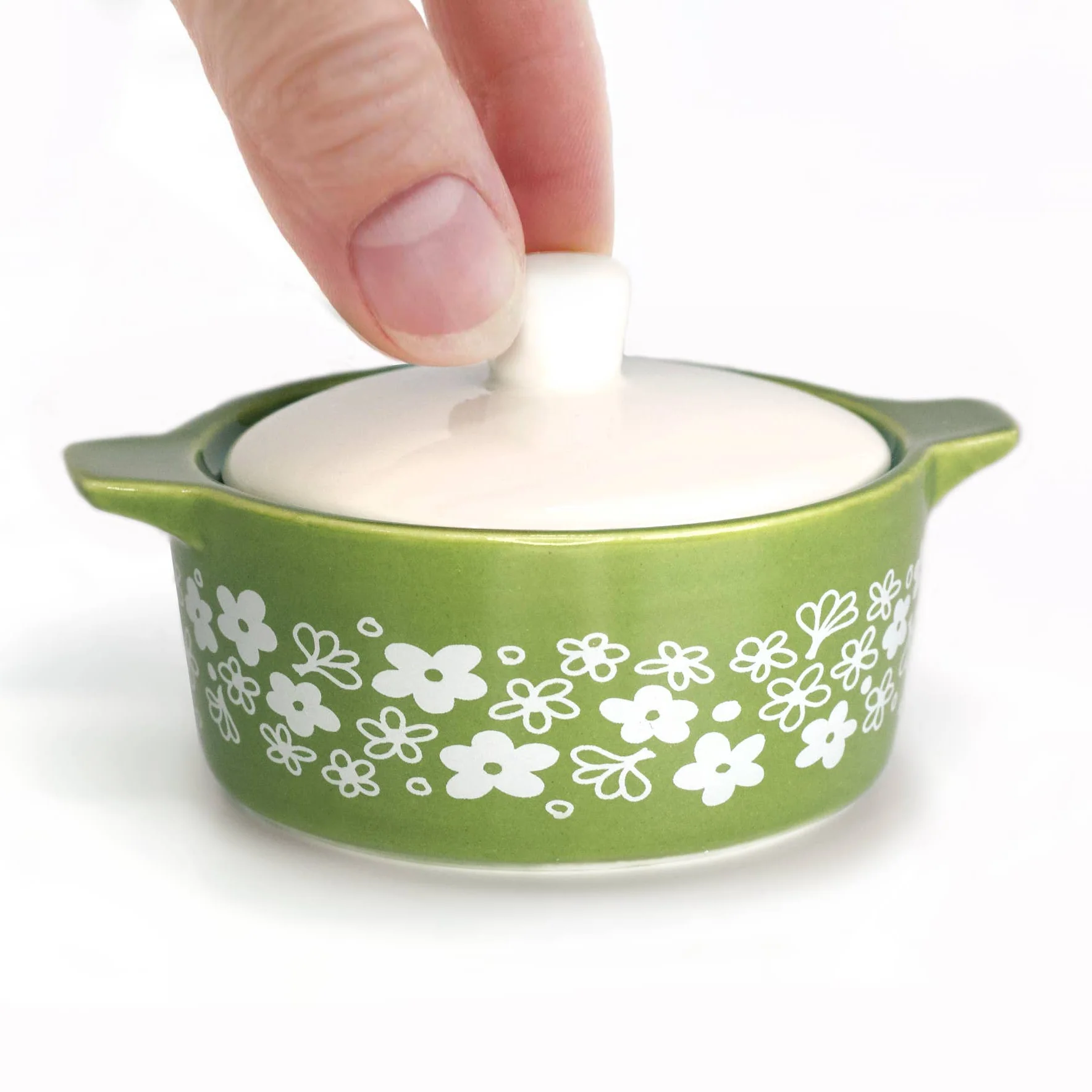 Pyrex-Inspired Casserole Ceramic Trinket Box | Retro Vintage Kitchen Keepsake - Image 13